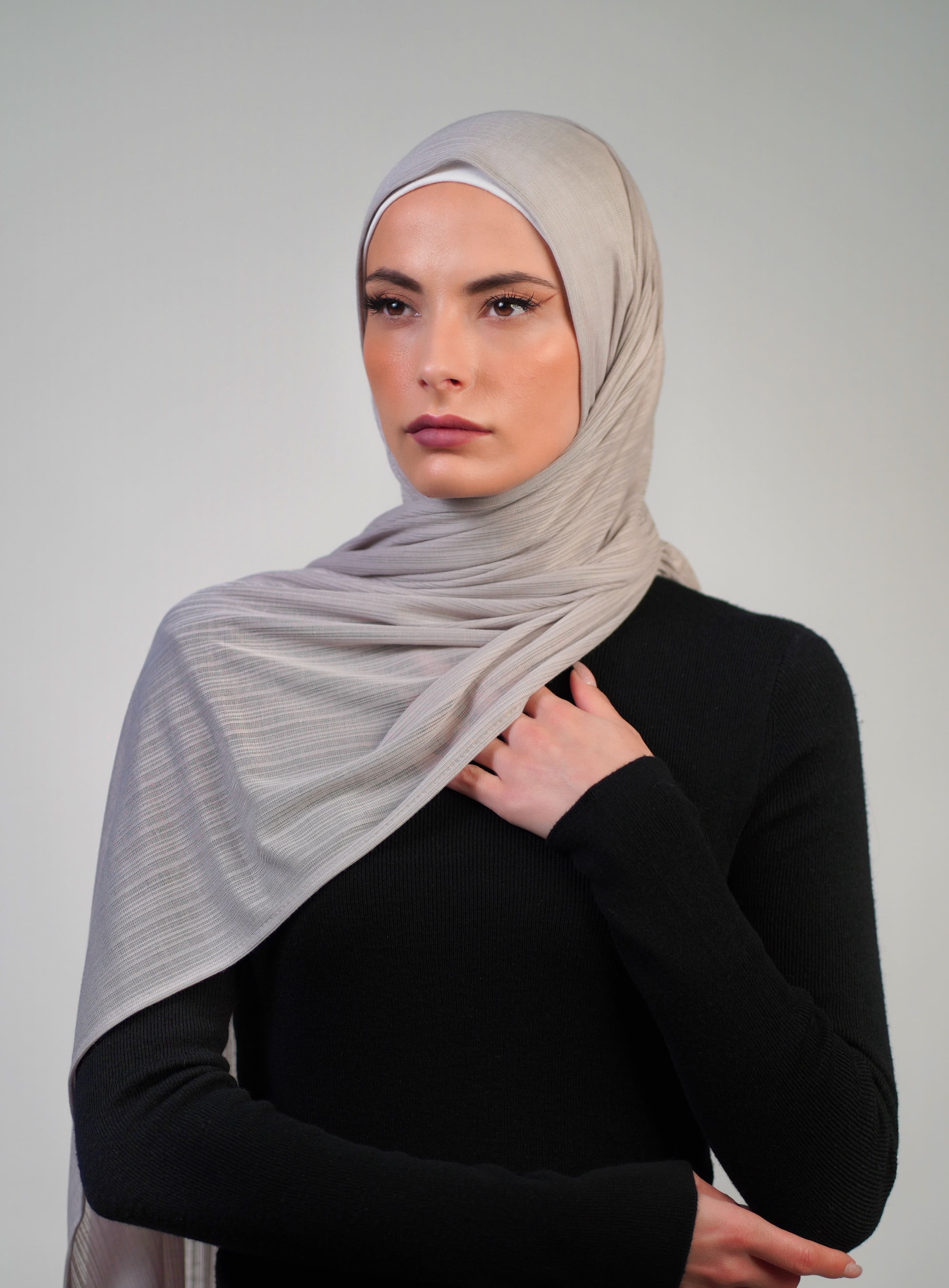 Patterned Stretch Cotton  Voile