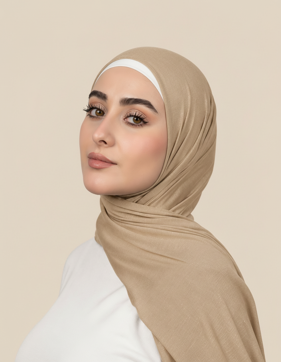 Shiny Crepe Hijab  Voile