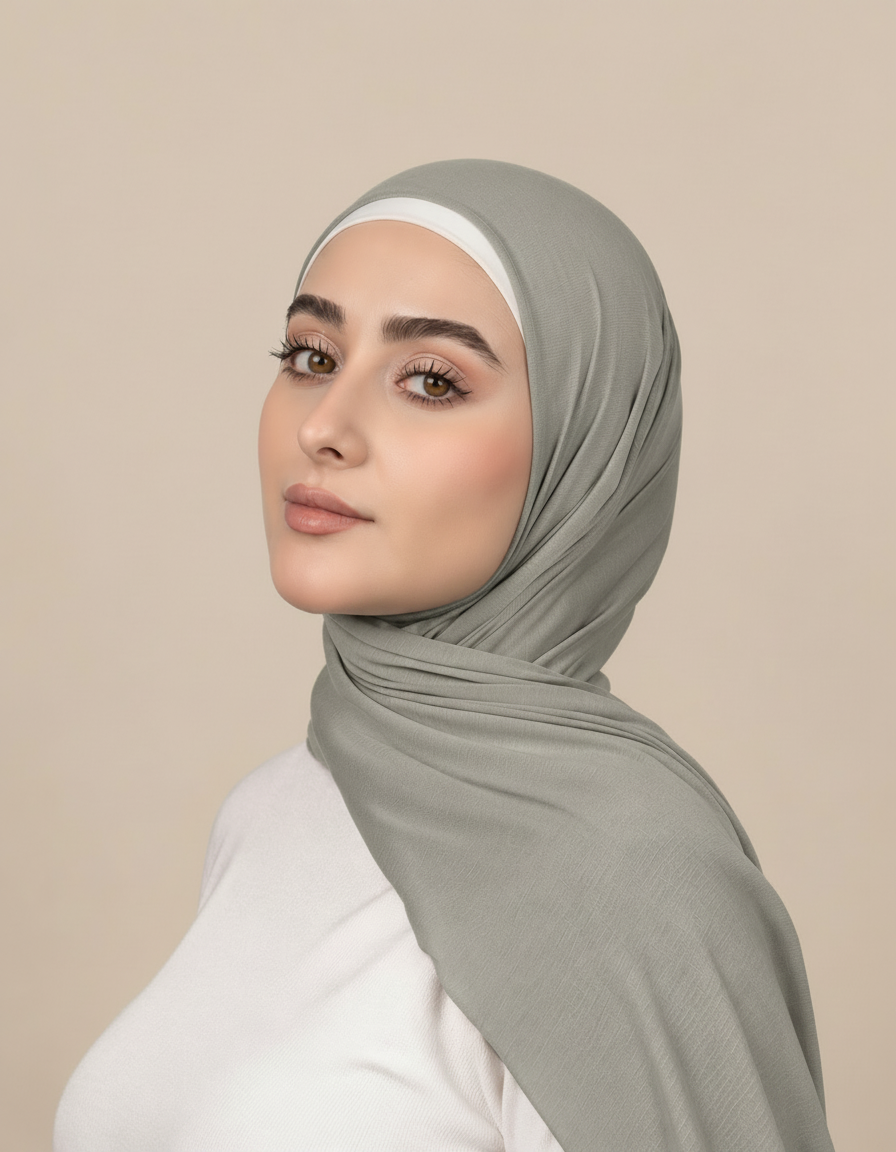 Shiny Crepe Hijab  Voile