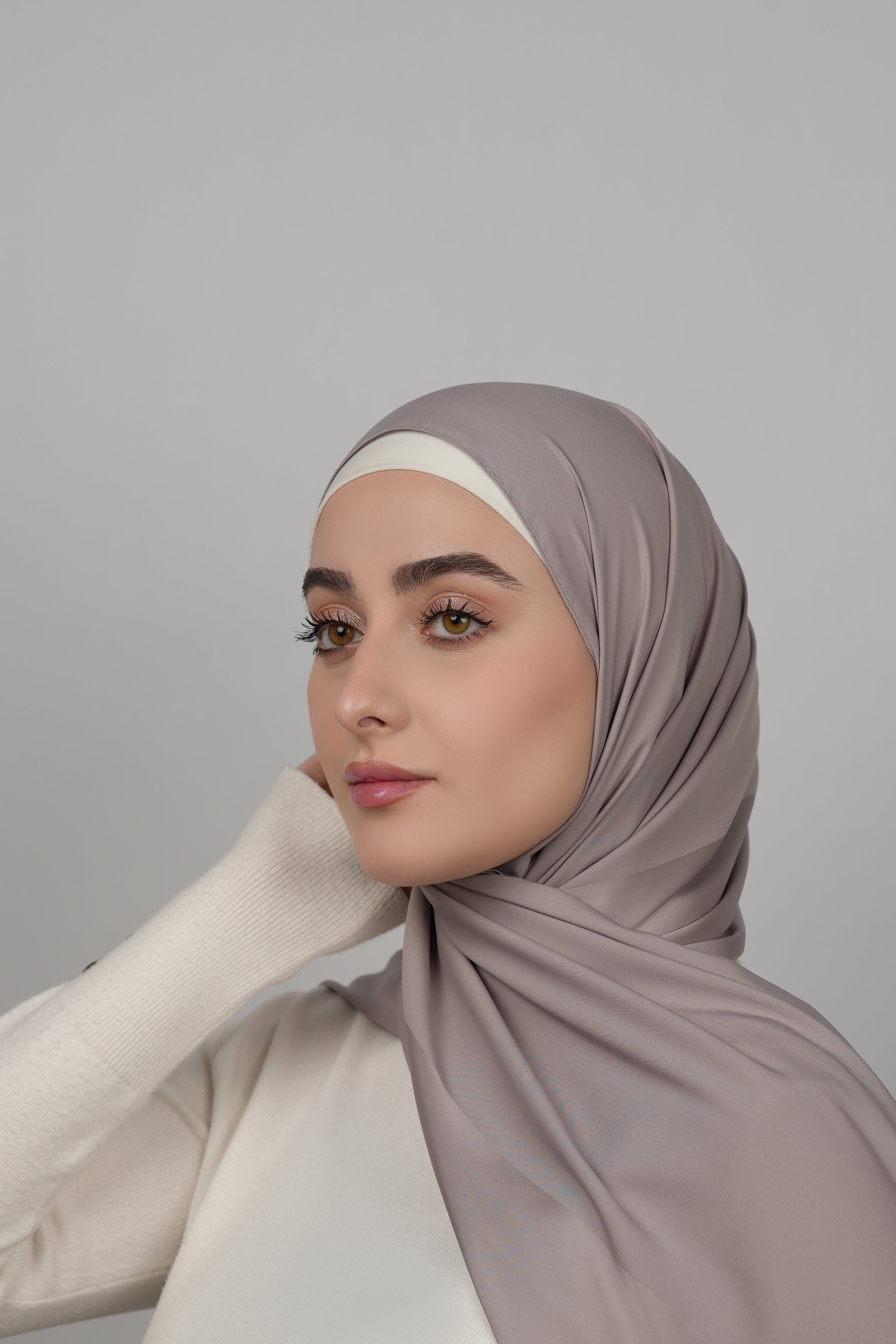 Double Shade Hijab  Voile
