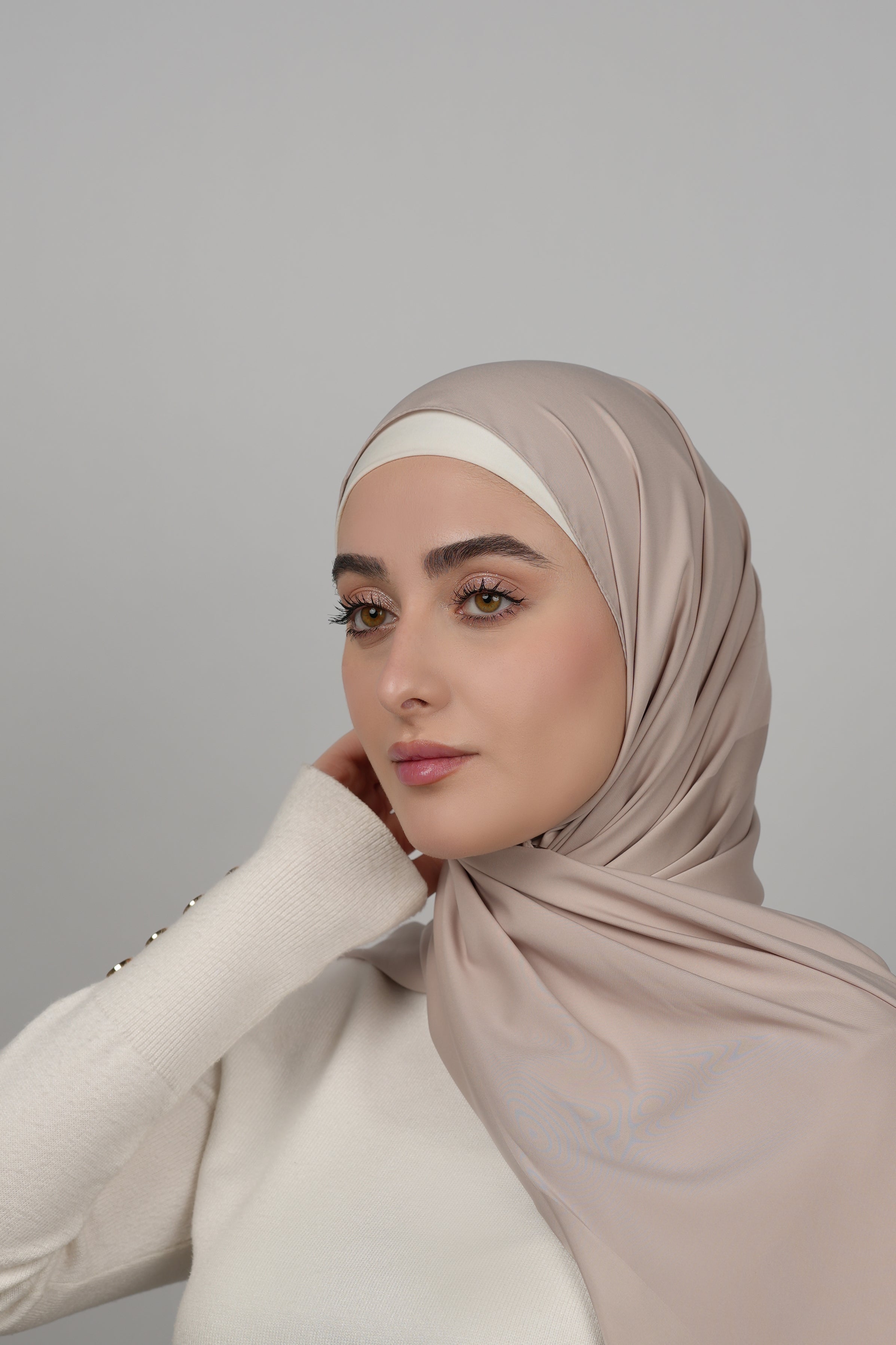 Double Shade Hijab  Voile