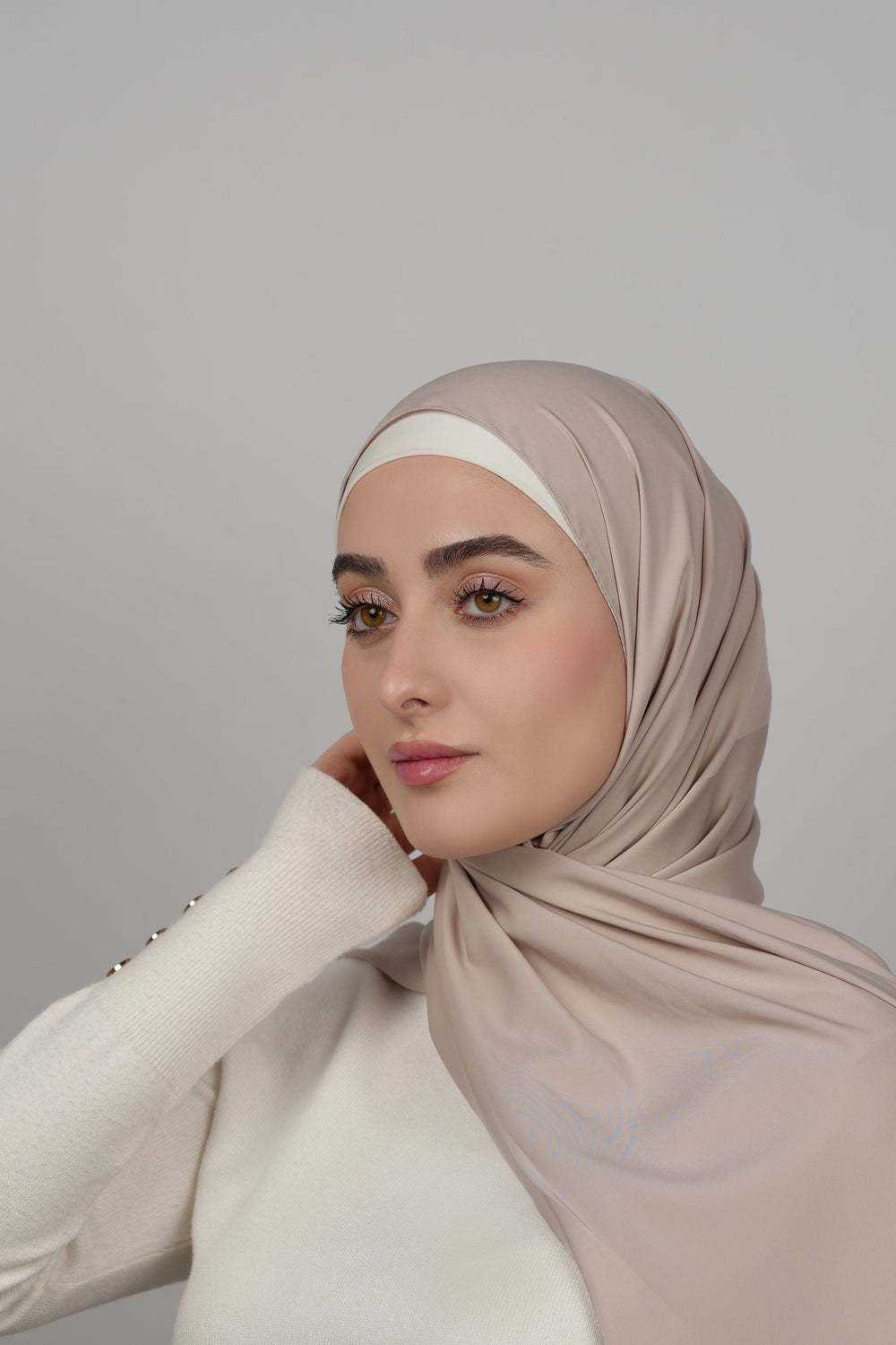 Double Shade Hijab  Voile