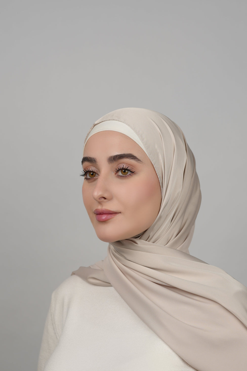Double Shade Hijab  Voile