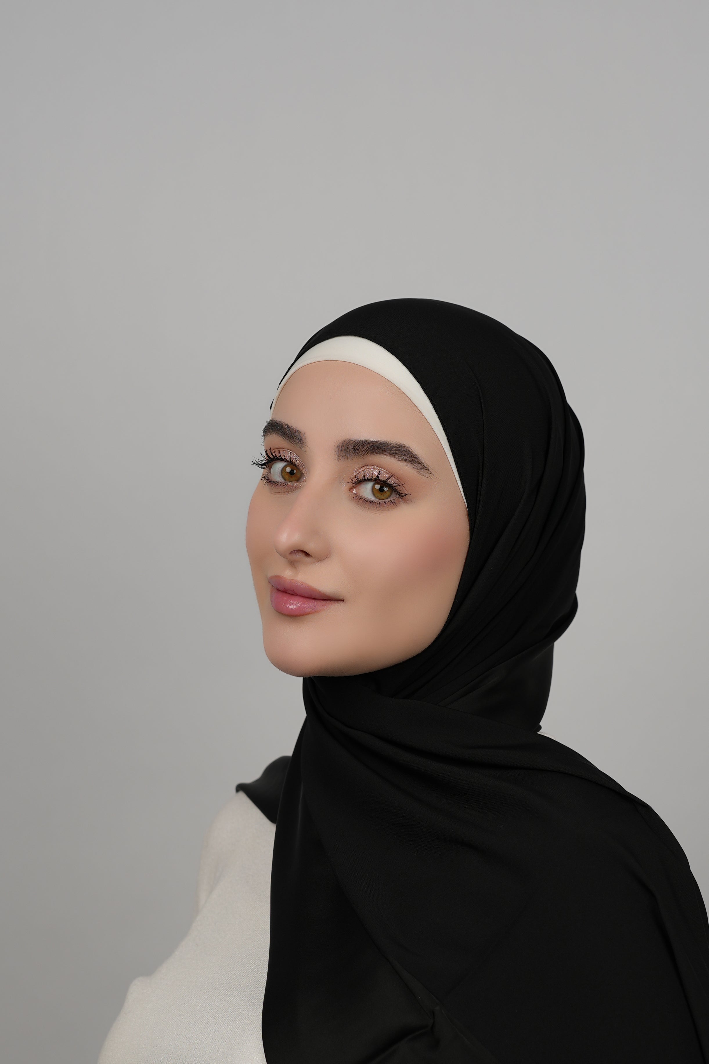Double Shade Hijab  Voile