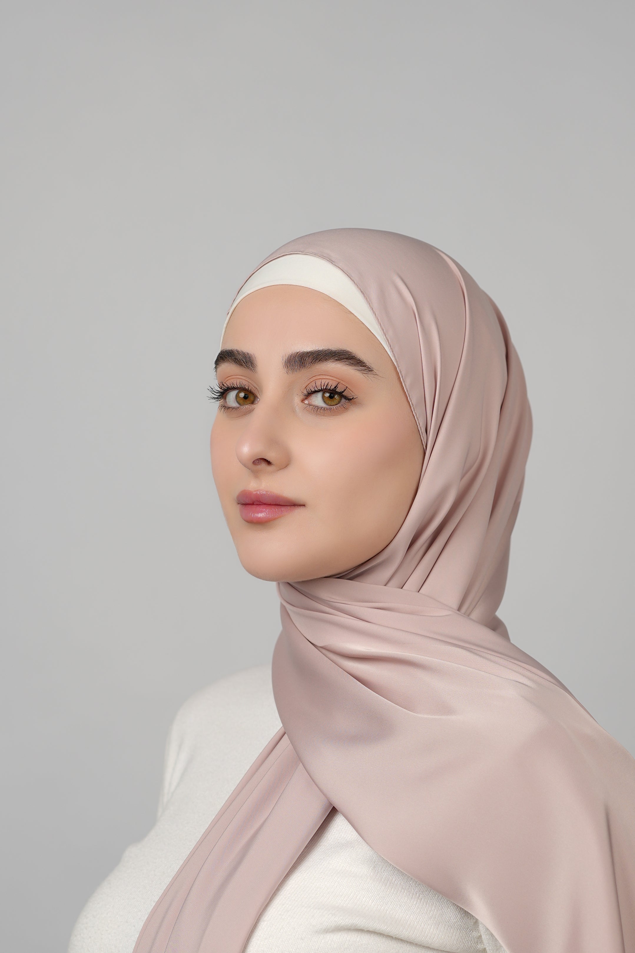 Double Shade Hijab  Voile