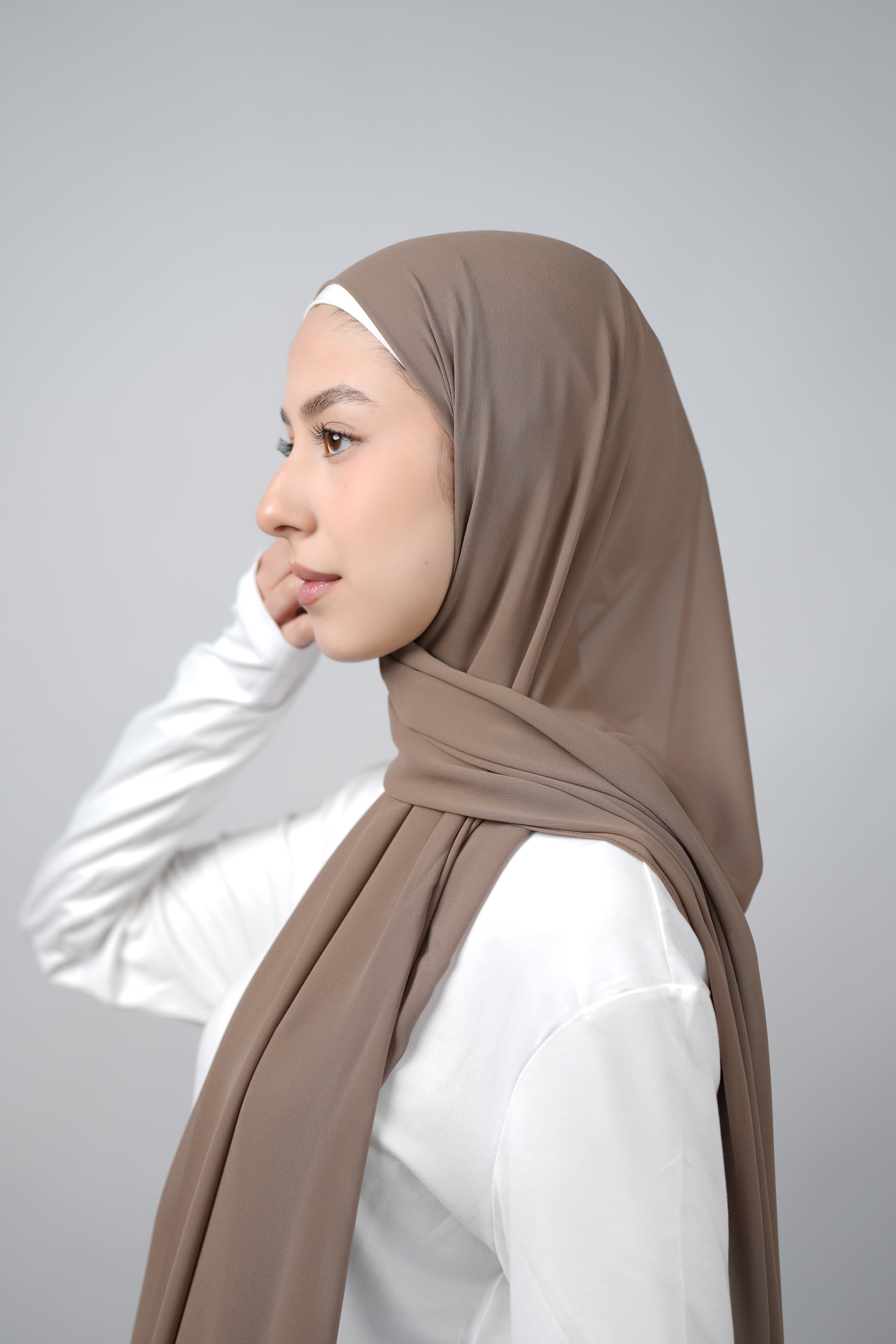 Basic Plain Chiffon Hijab