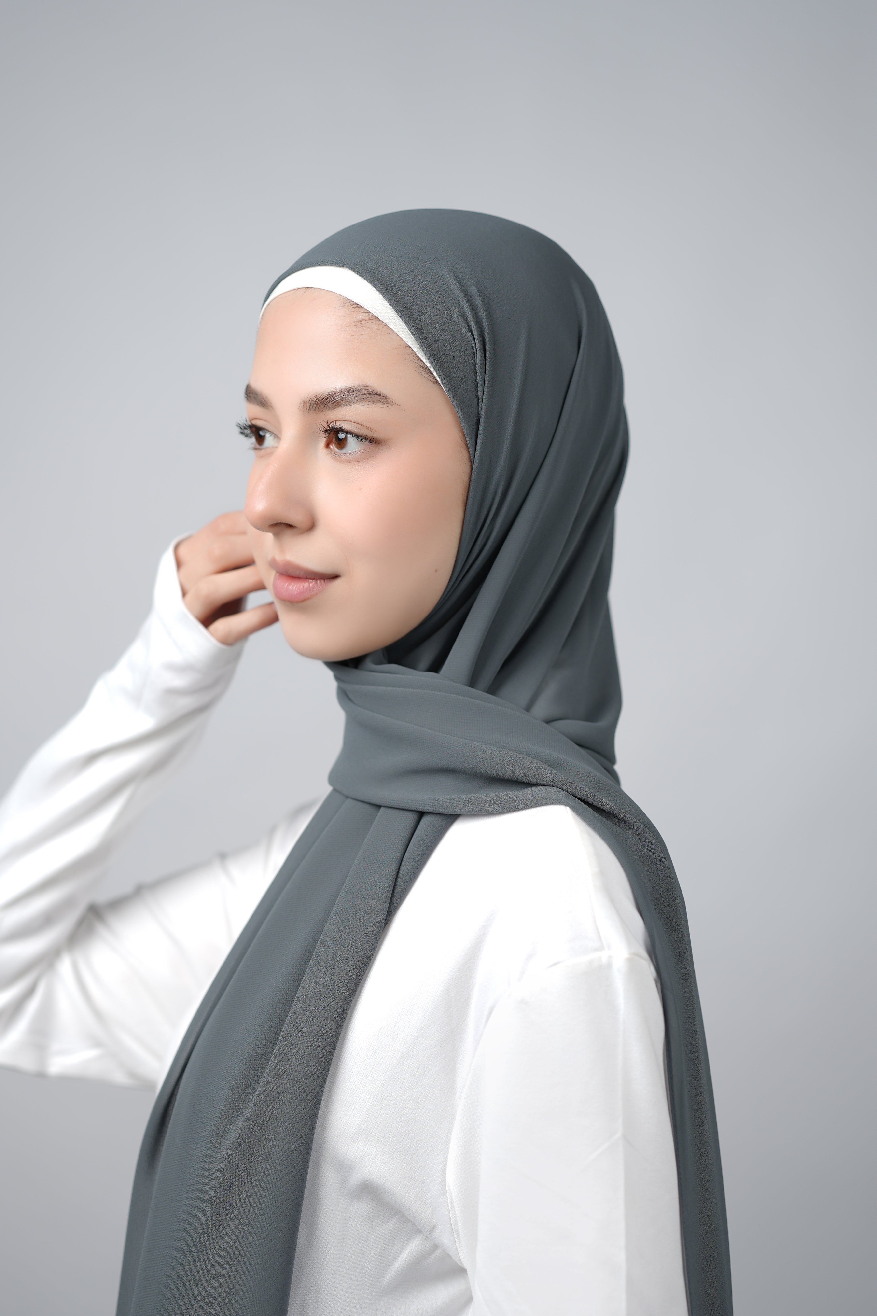Basic Plain Chiffon Hijab