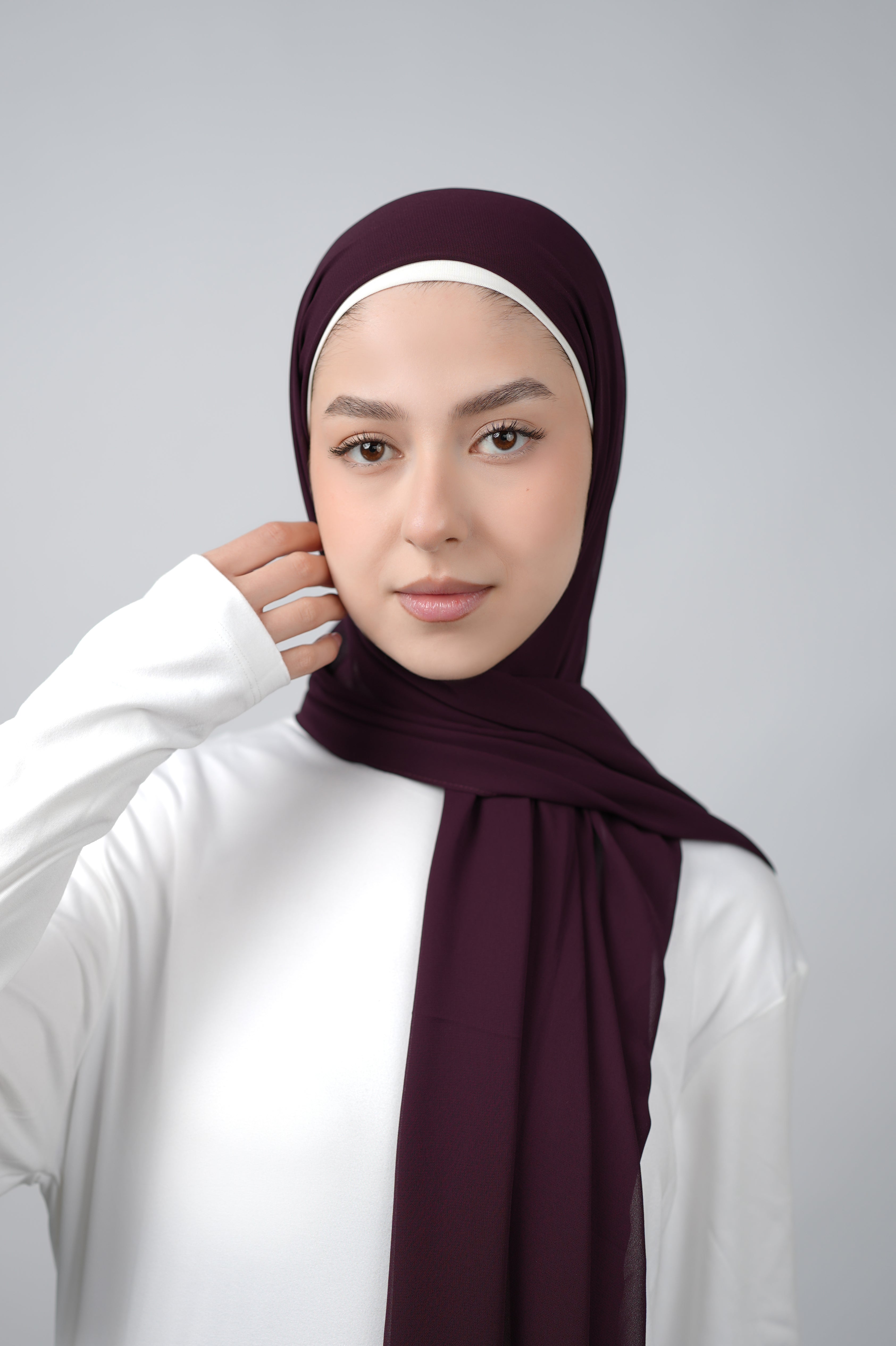Basic Plain Chiffon Hijab