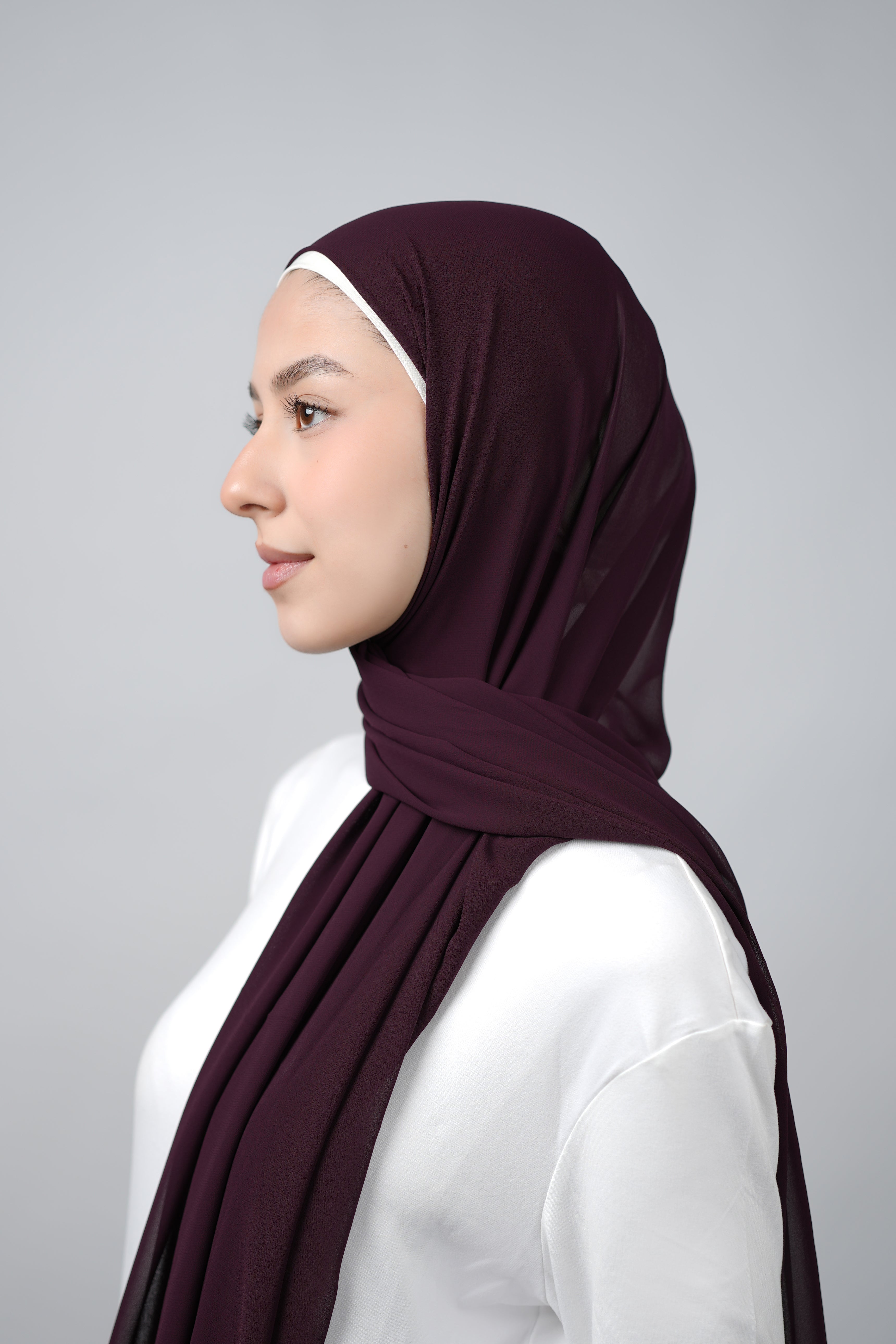 Basic Plain Chiffon Hijab