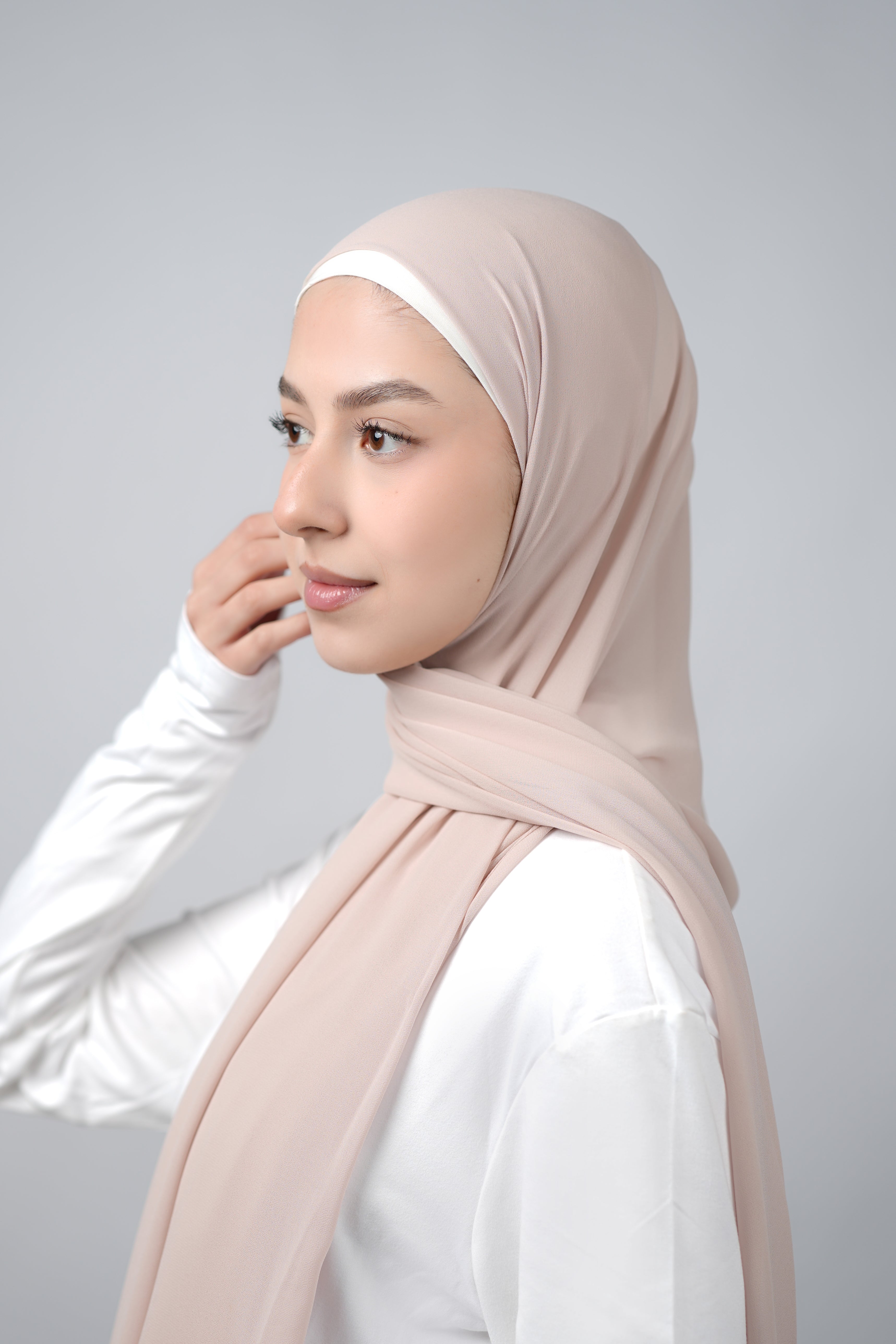 Basic Plain Chiffon Hijab