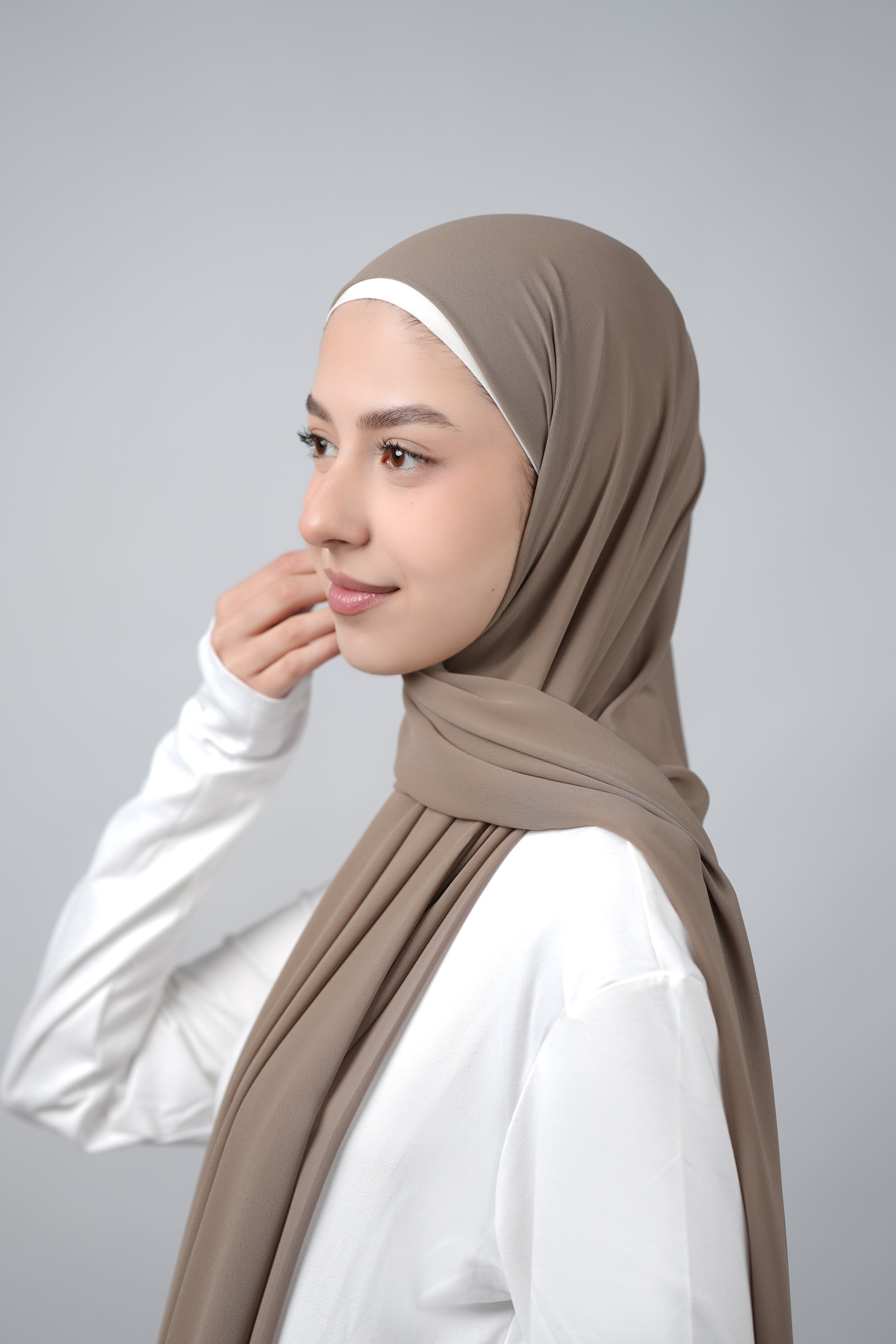 Basic Plain Chiffon Hijab