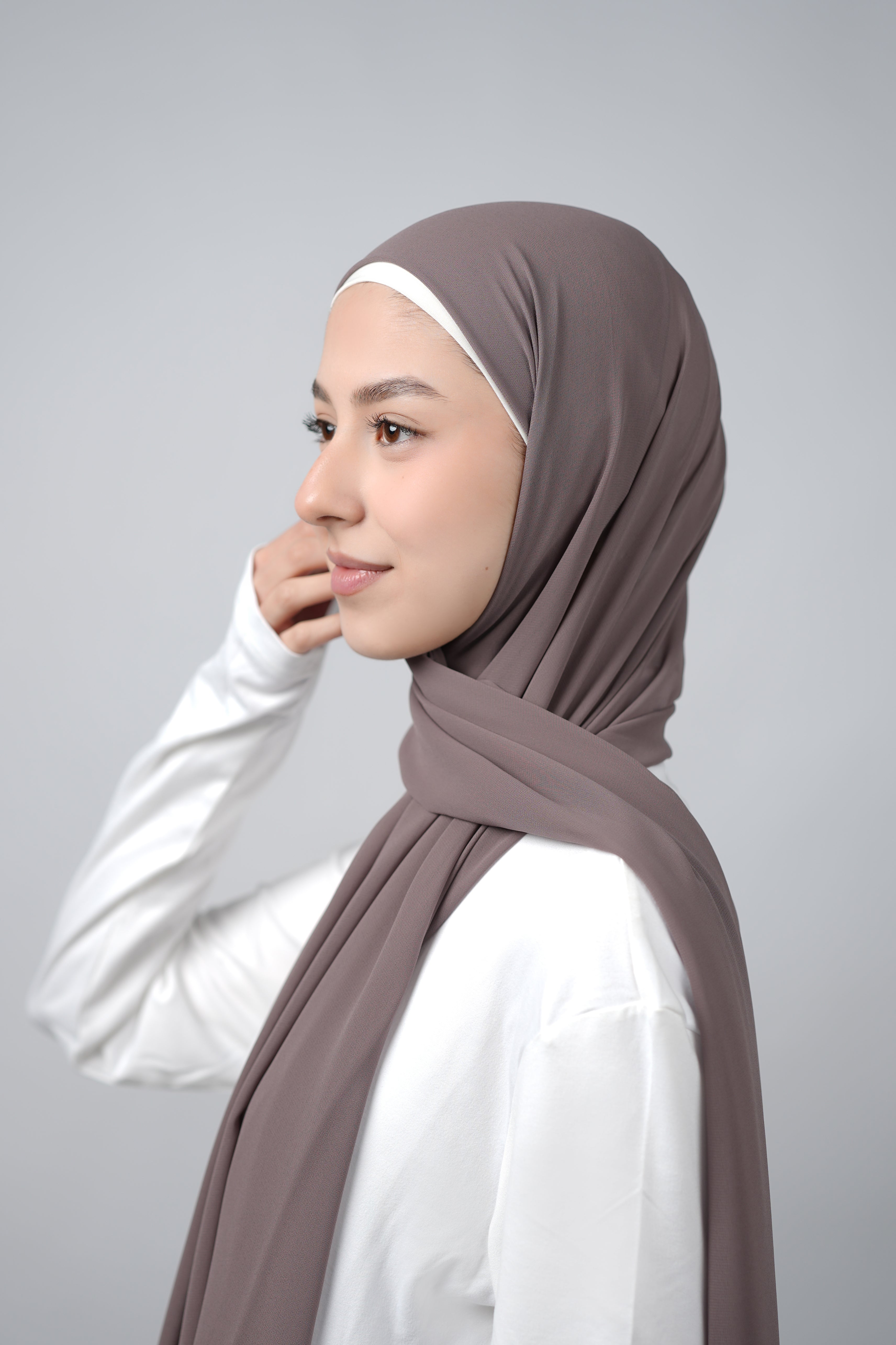 Basic Plain Chiffon Hijab