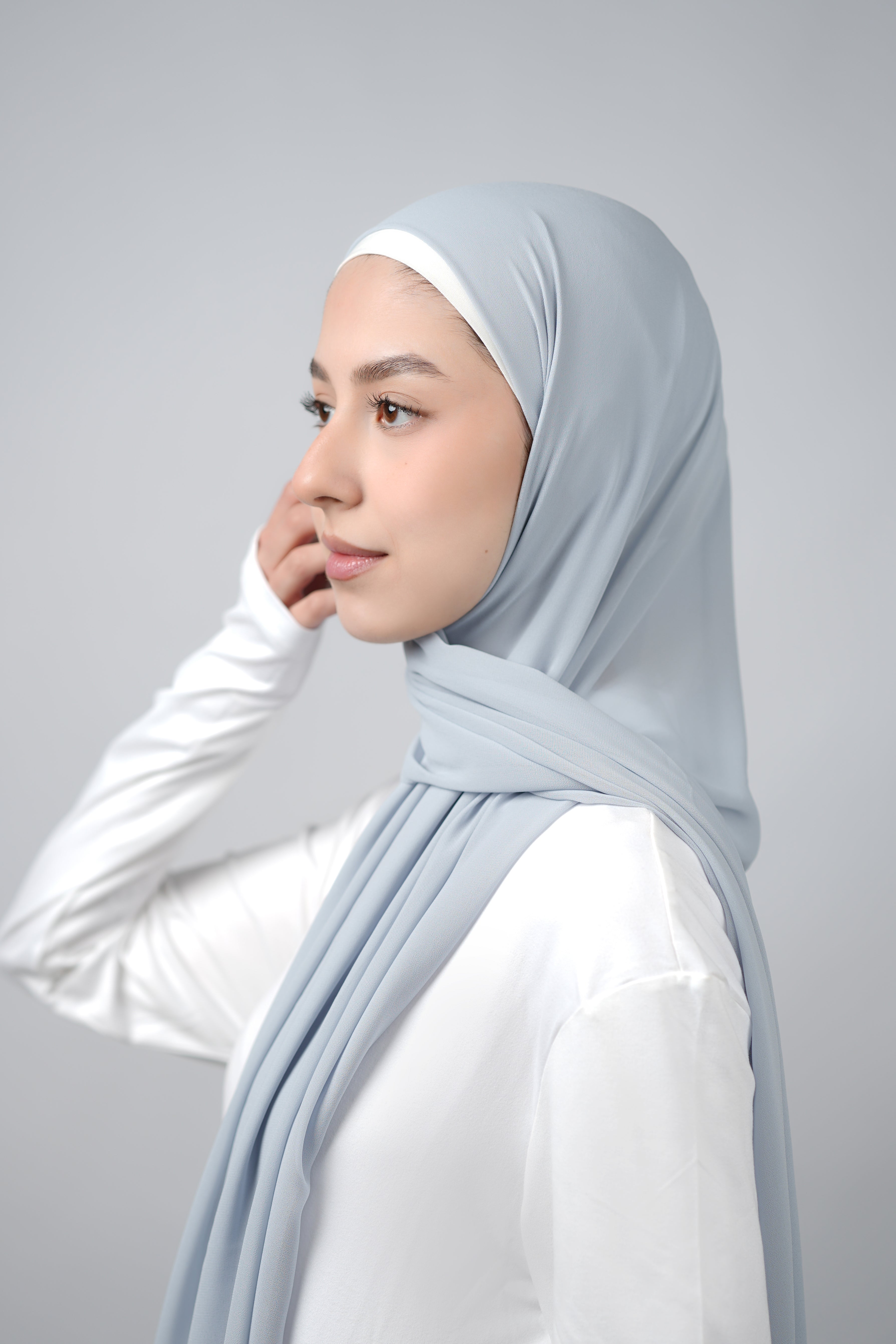 Basic Plain Chiffon Hijab