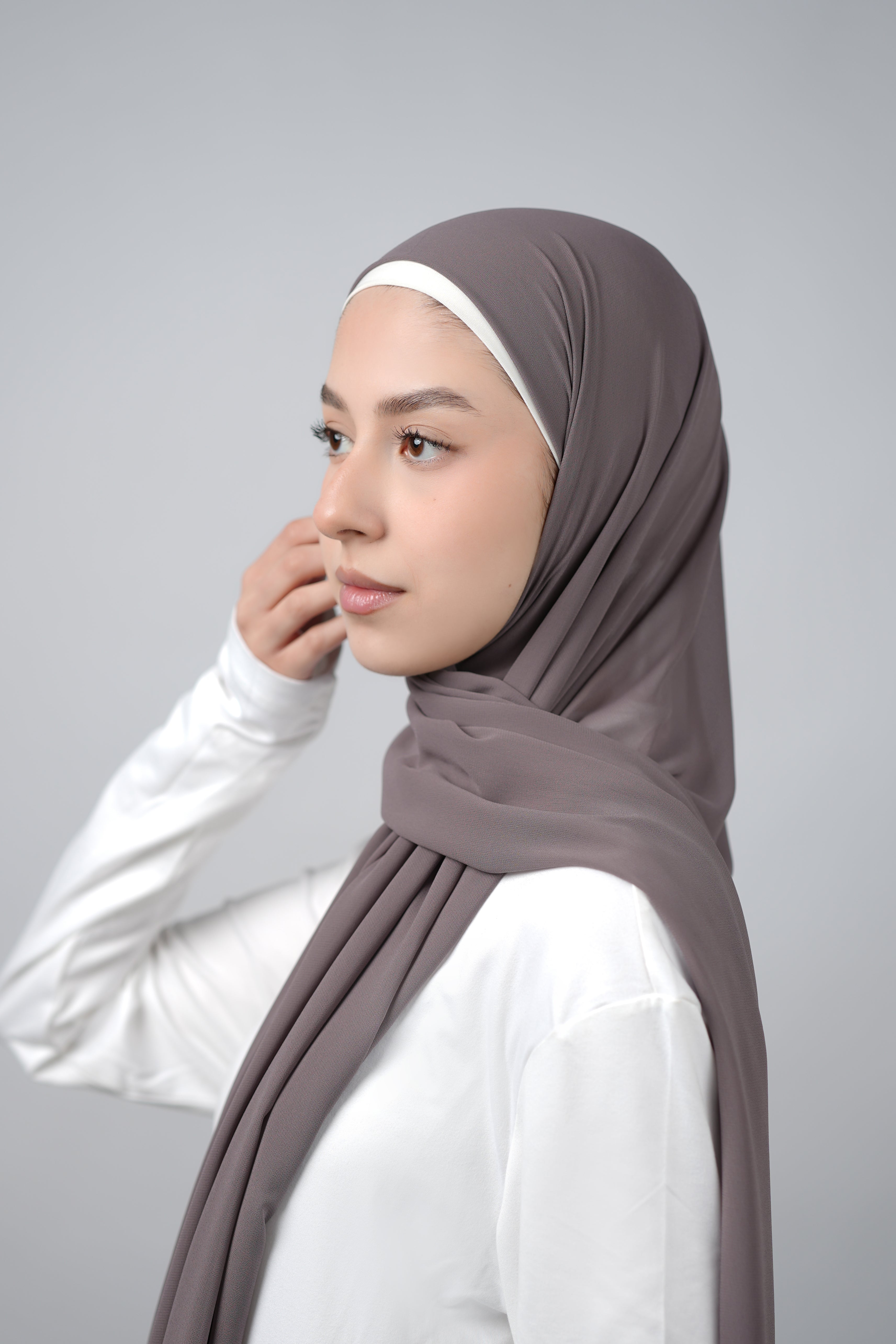 Basic Plain Chiffon Hijab