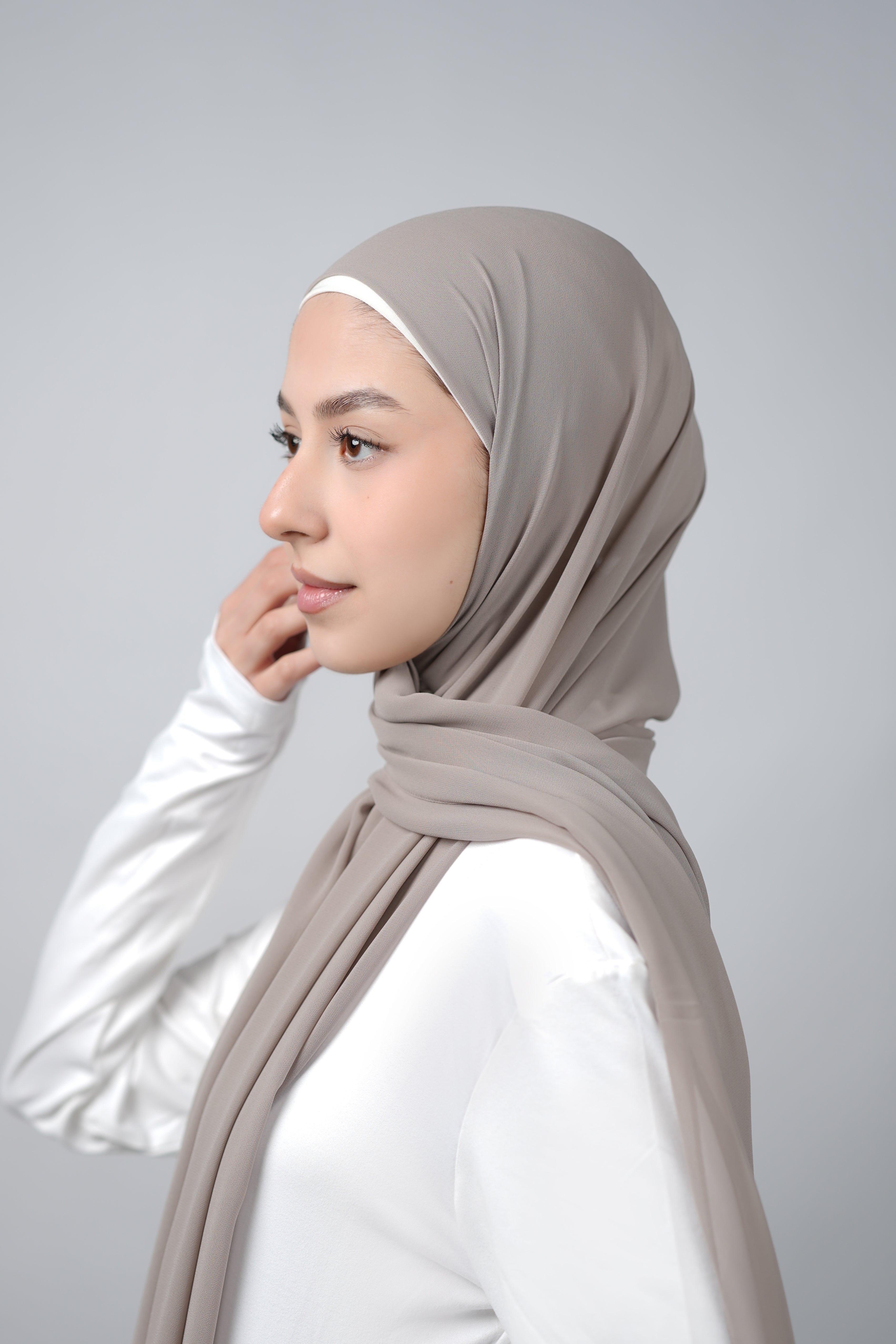 Basic Plain Chiffon Hijab
