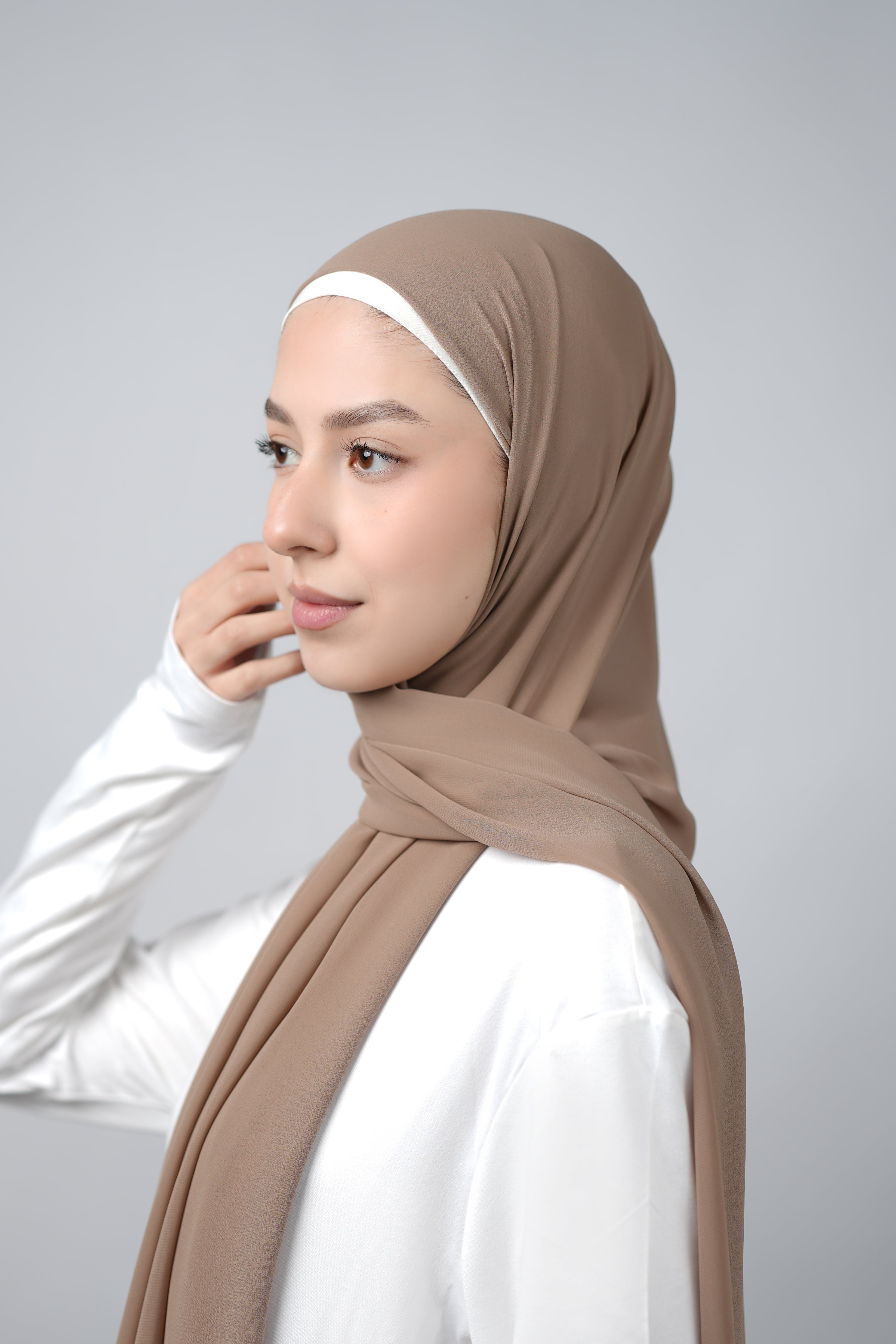 Basic Plain Chiffon Hijab