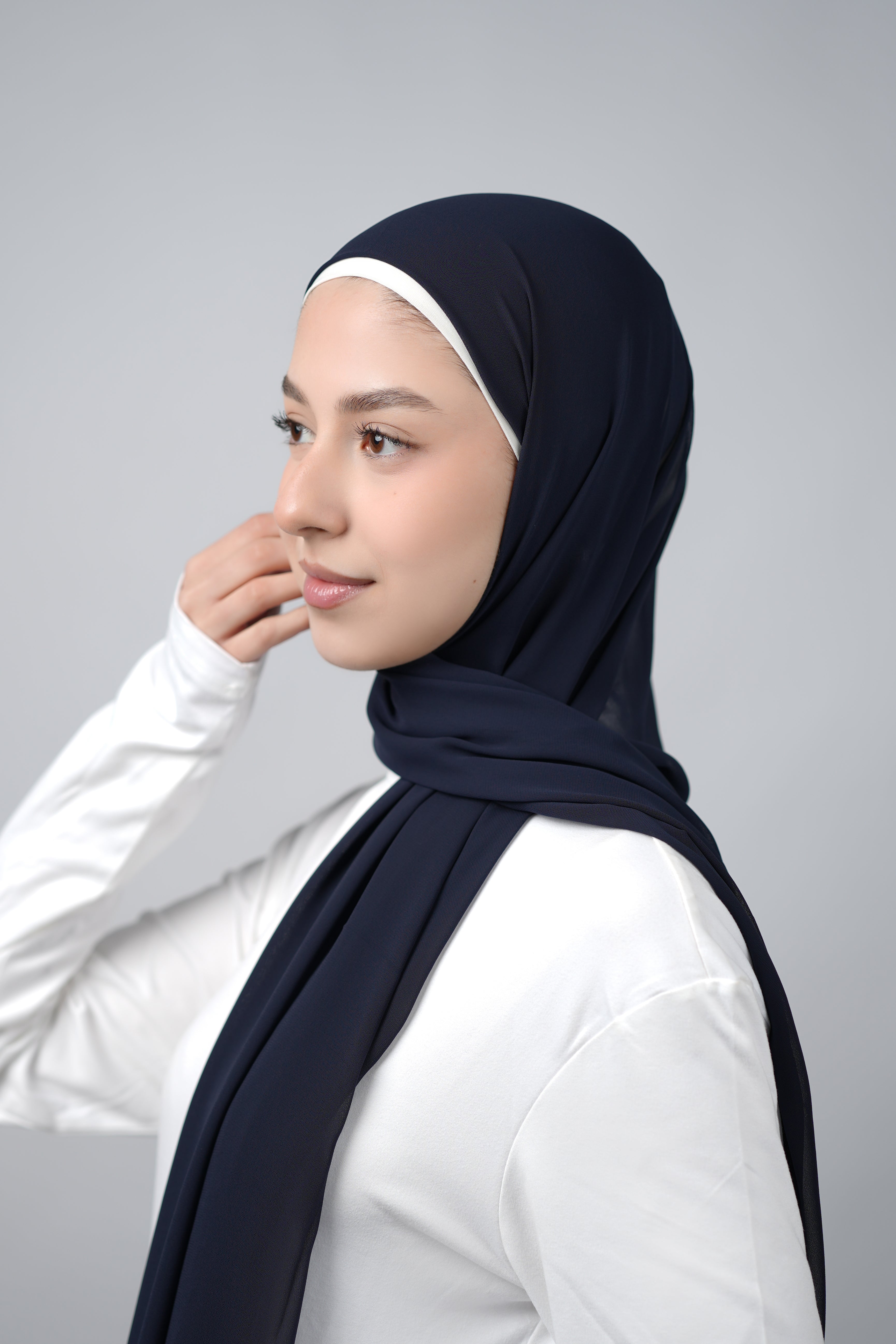 Basic Plain Chiffon Hijab