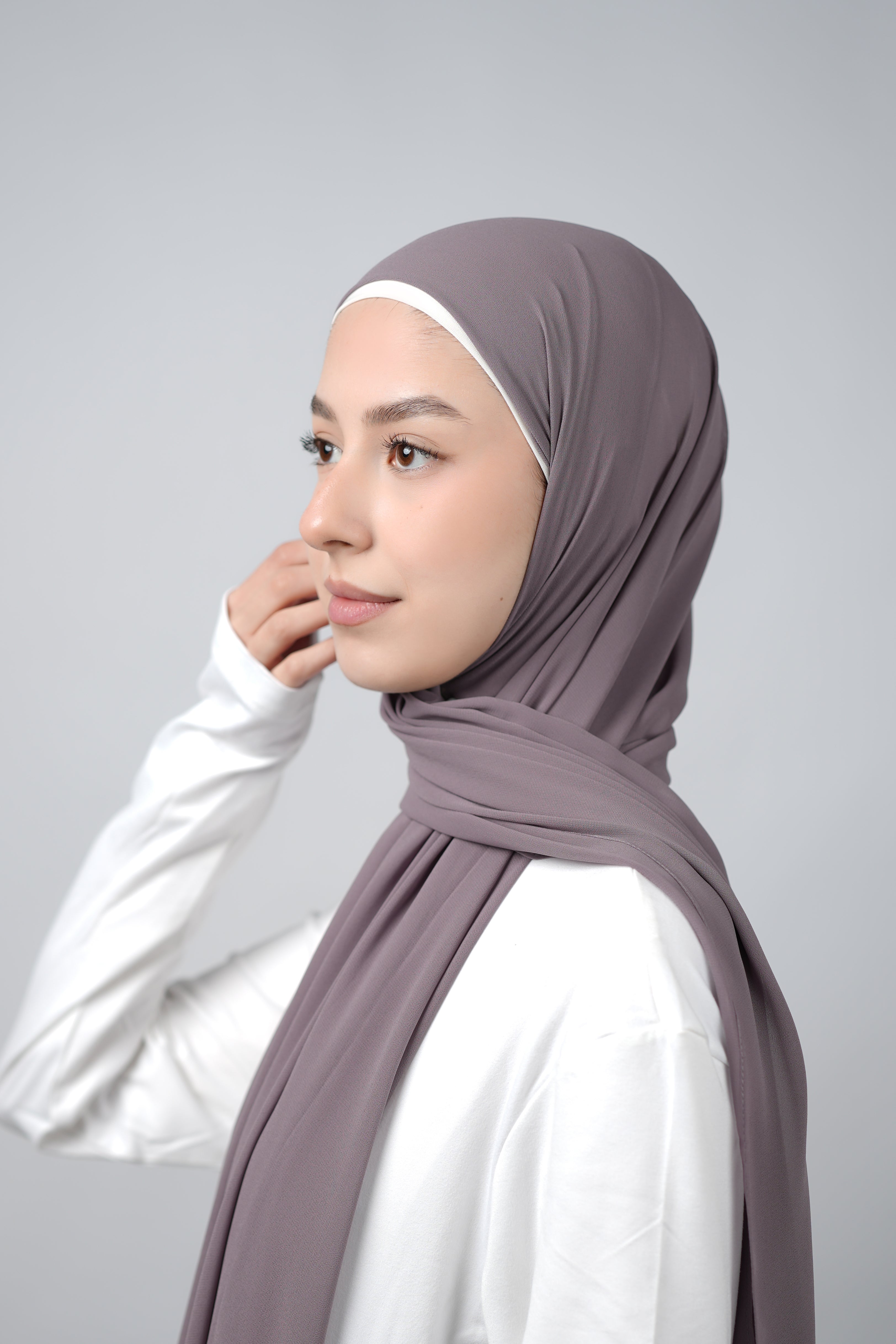 Basic Plain Chiffon Hijab