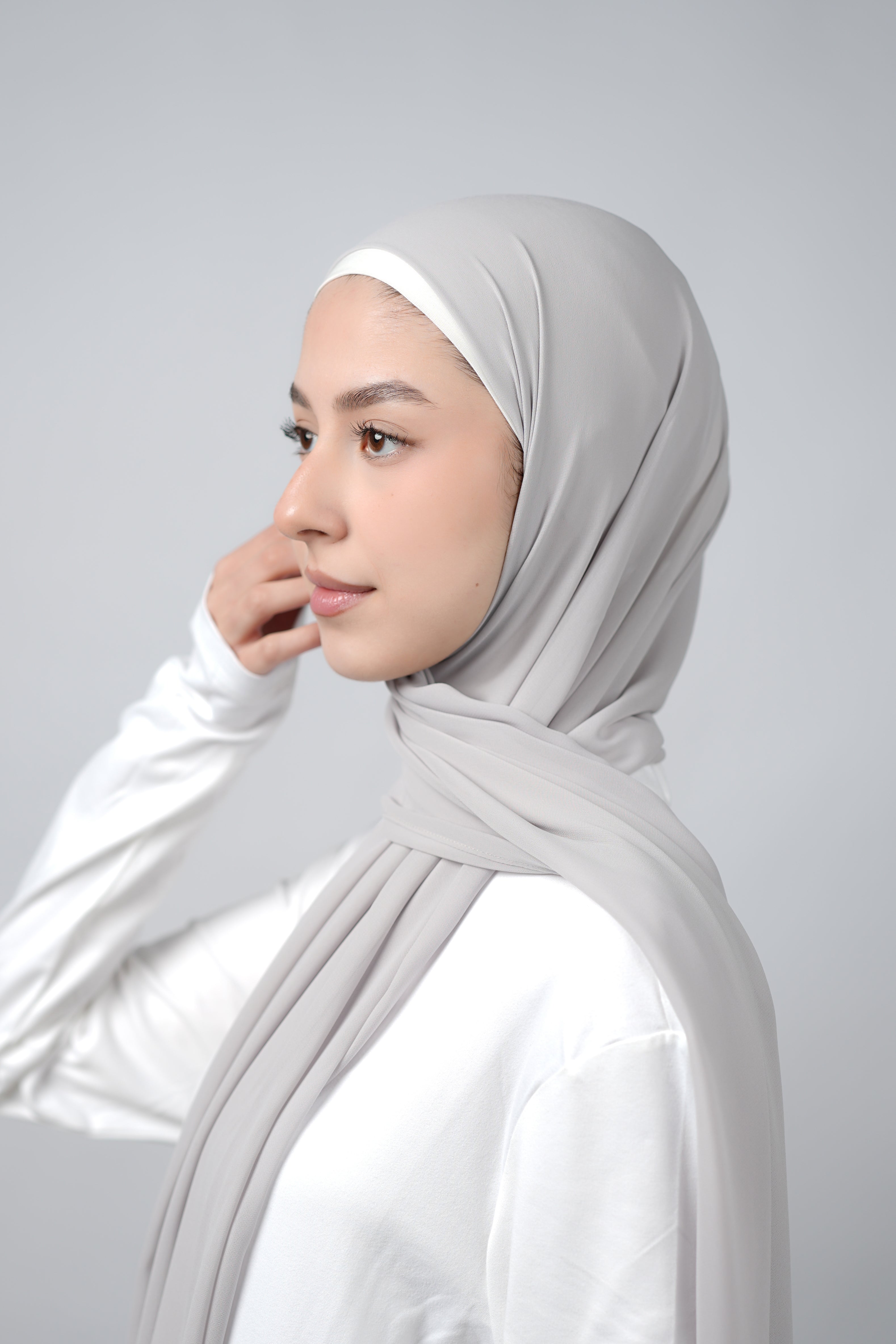 Basic Plain Chiffon Hijab