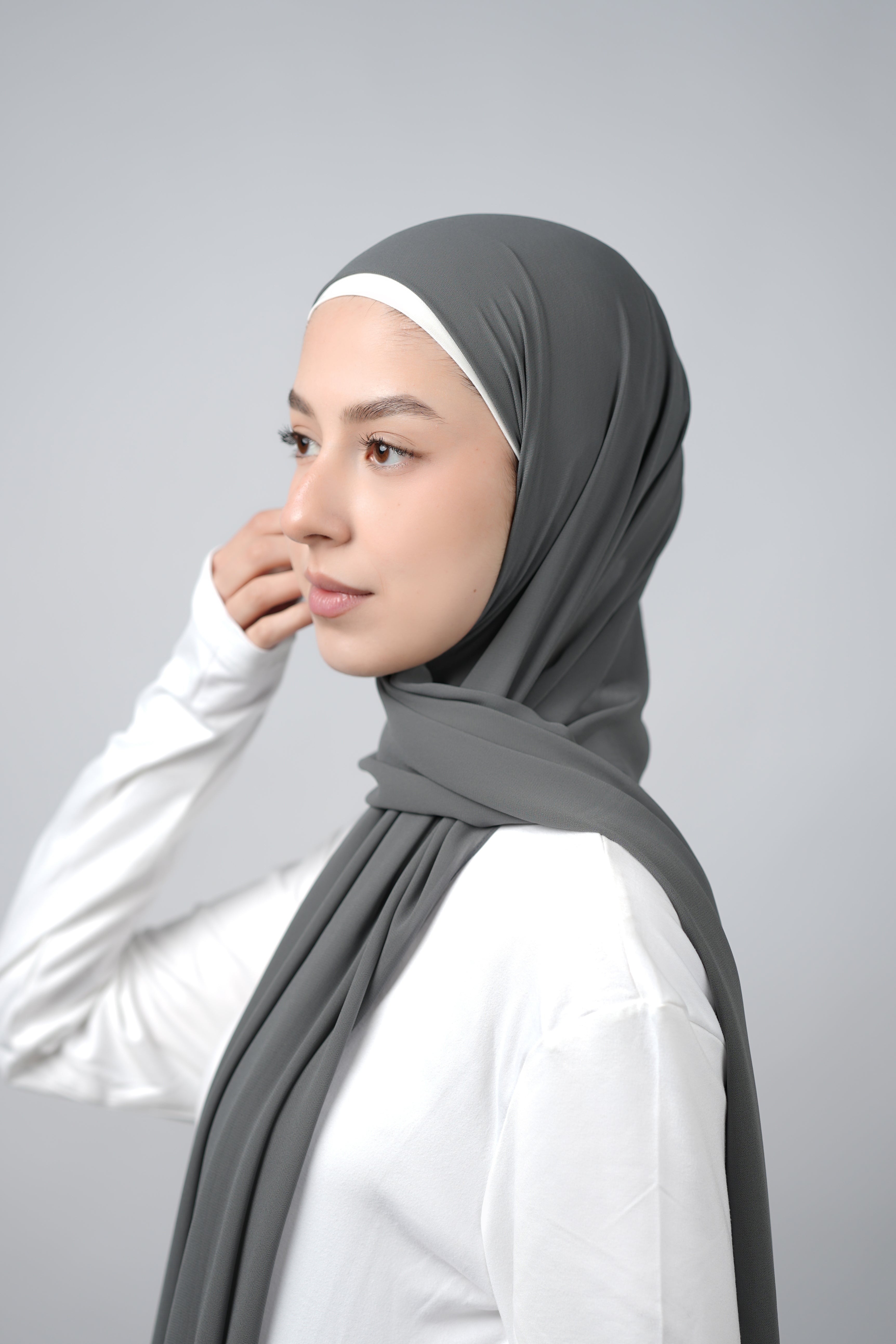 Basic Plain Chiffon Hijab