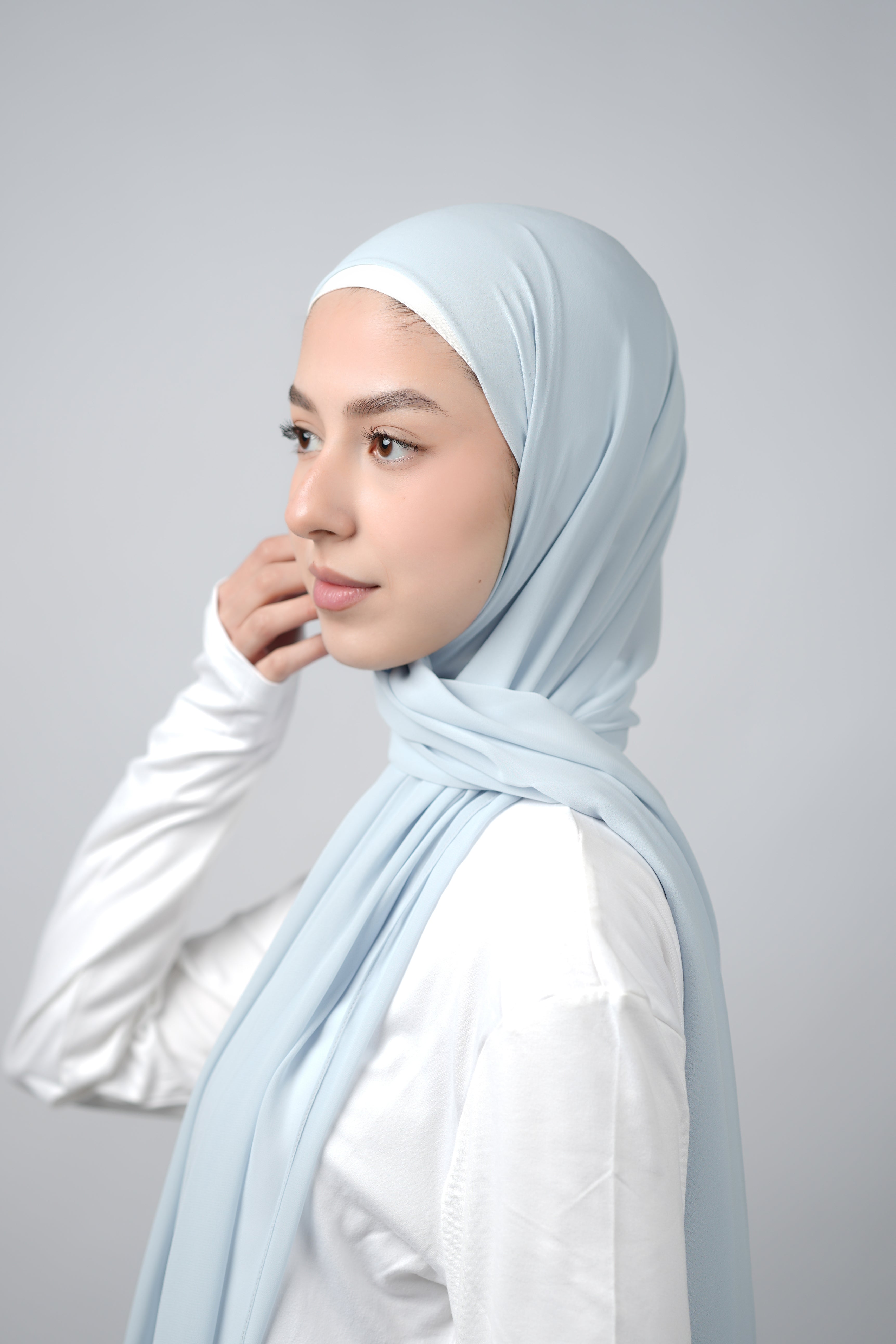 Basic Plain Chiffon Hijab