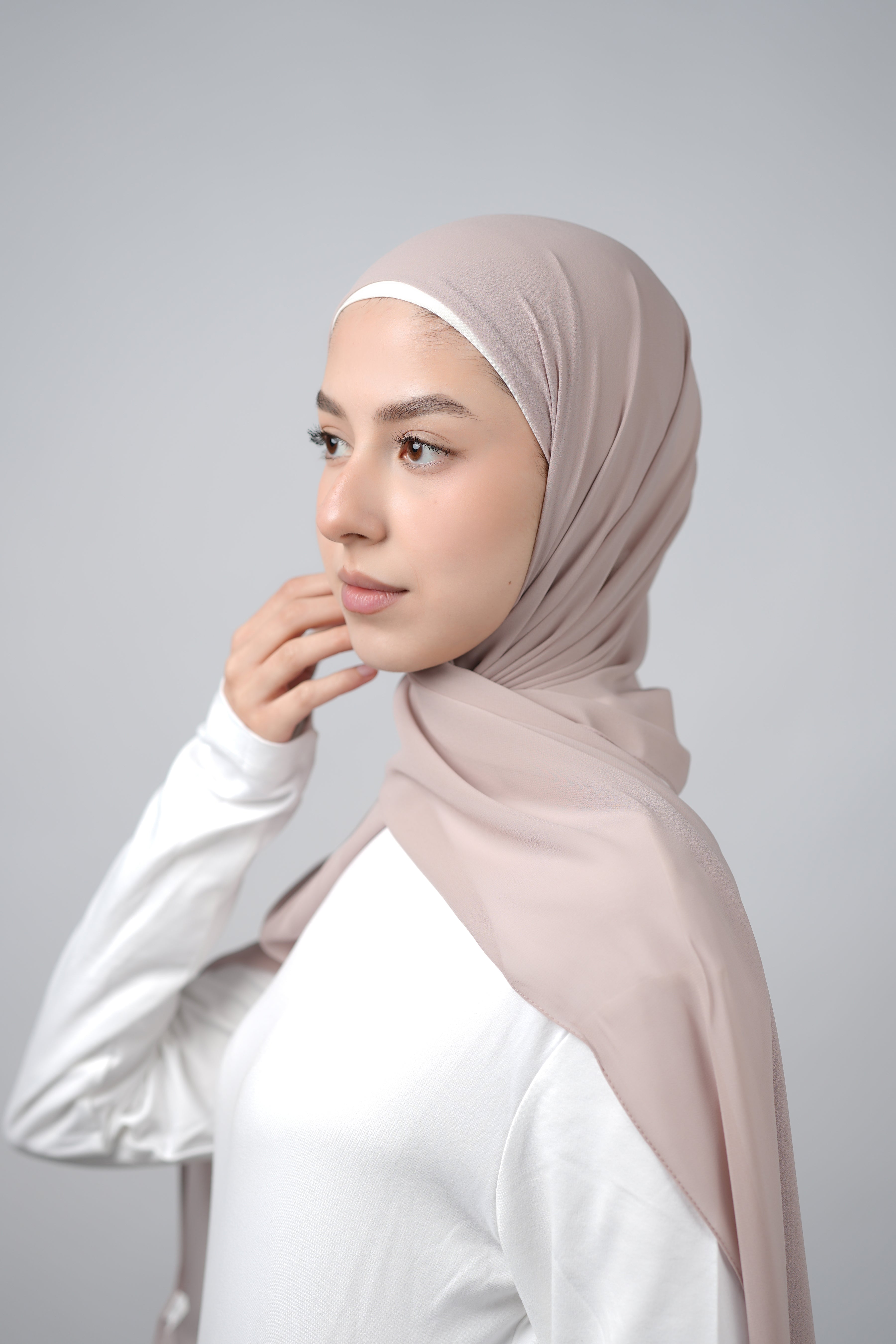 Basic Plain Chiffon Hijab