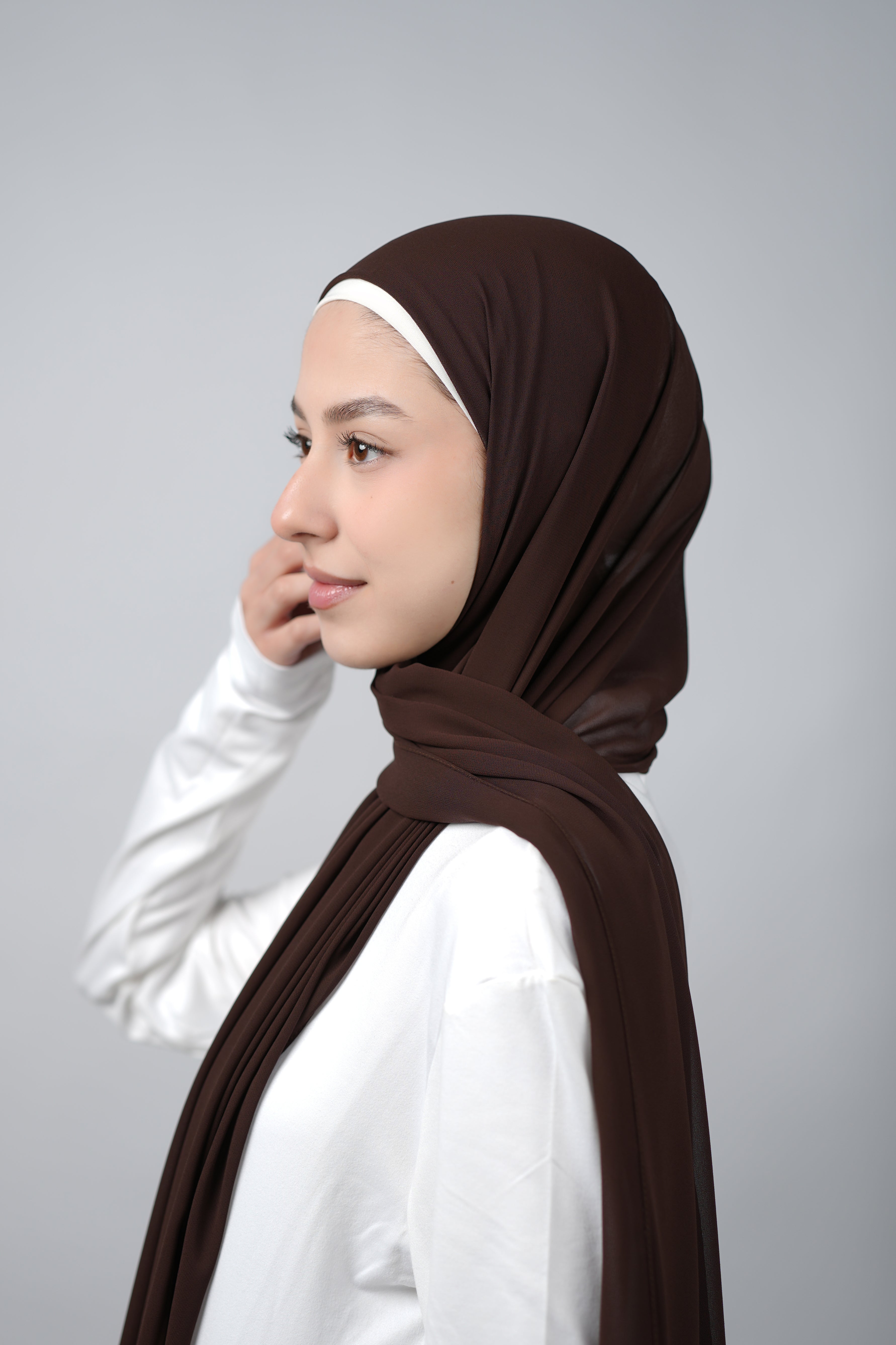 Basic Plain Chiffon Hijab