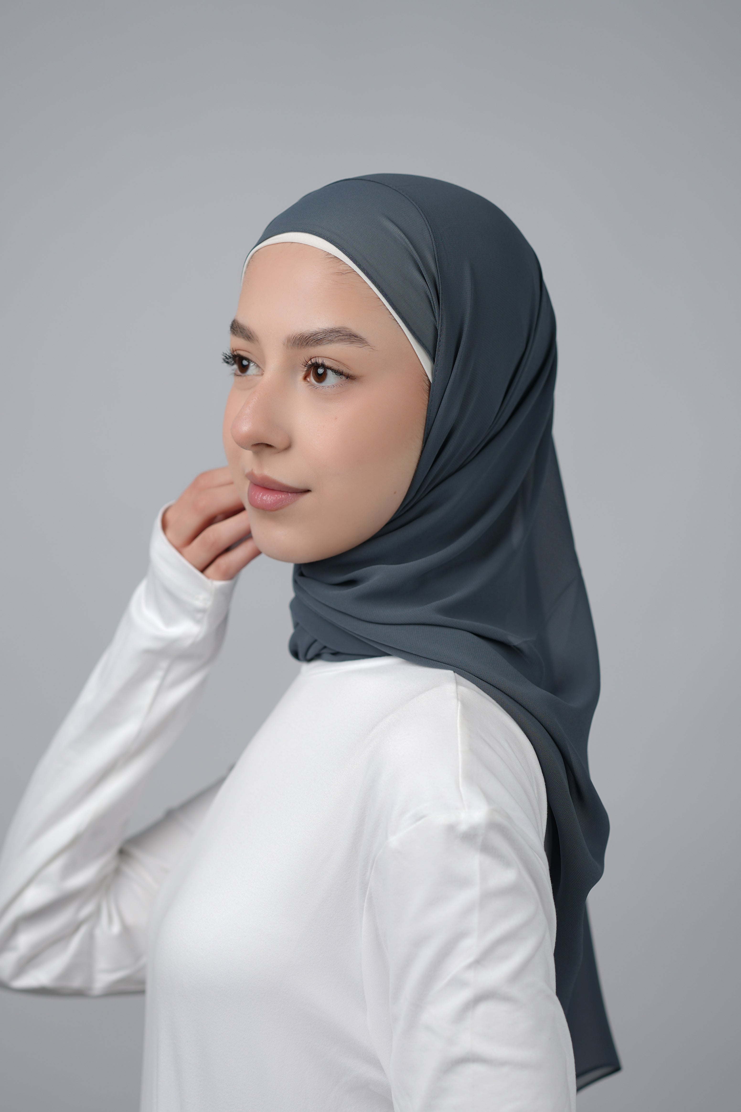 Basic Plain Chiffon Hijab