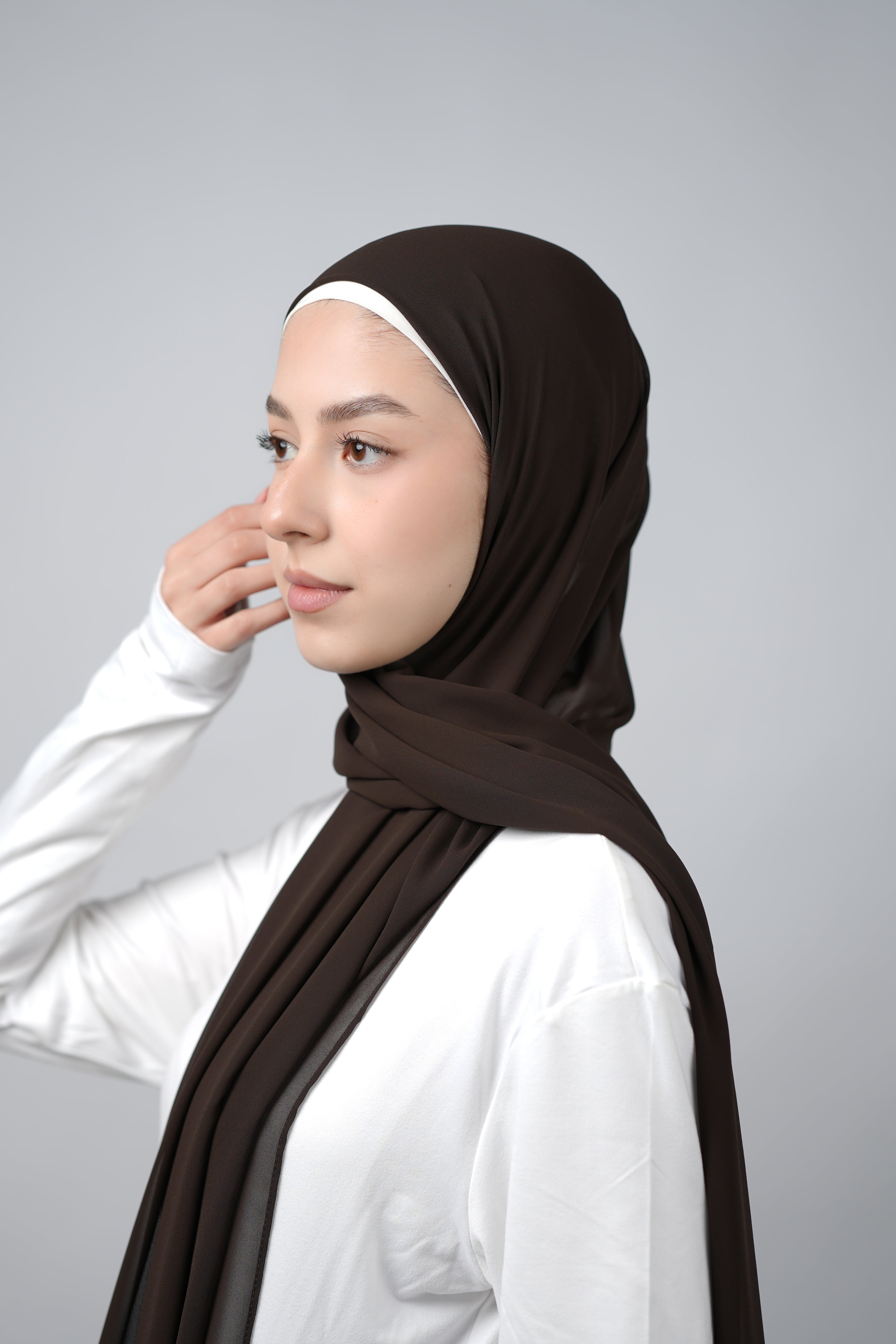 Basic Plain Chiffon Hijab