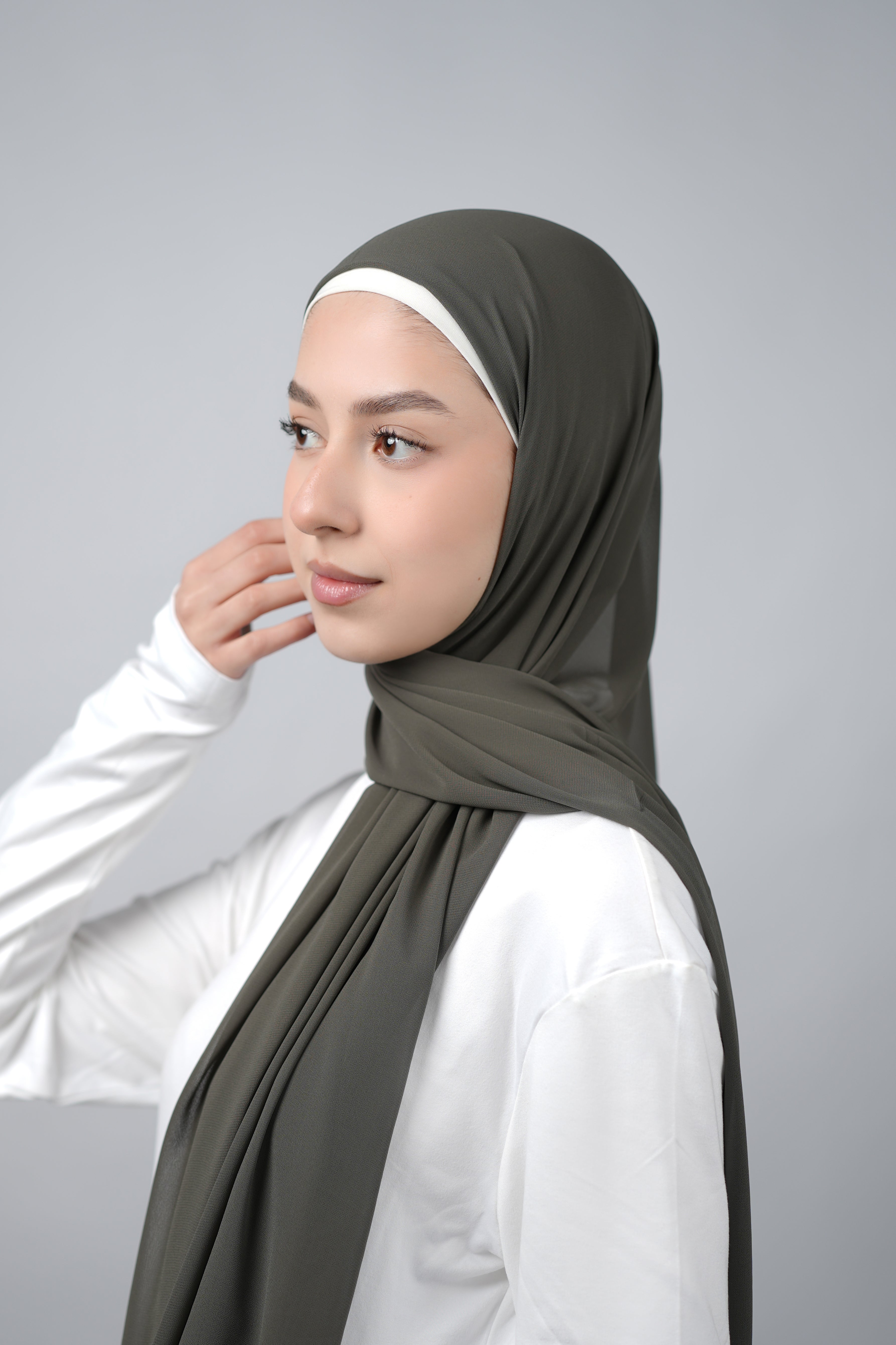 Basic Plain Chiffon Hijab