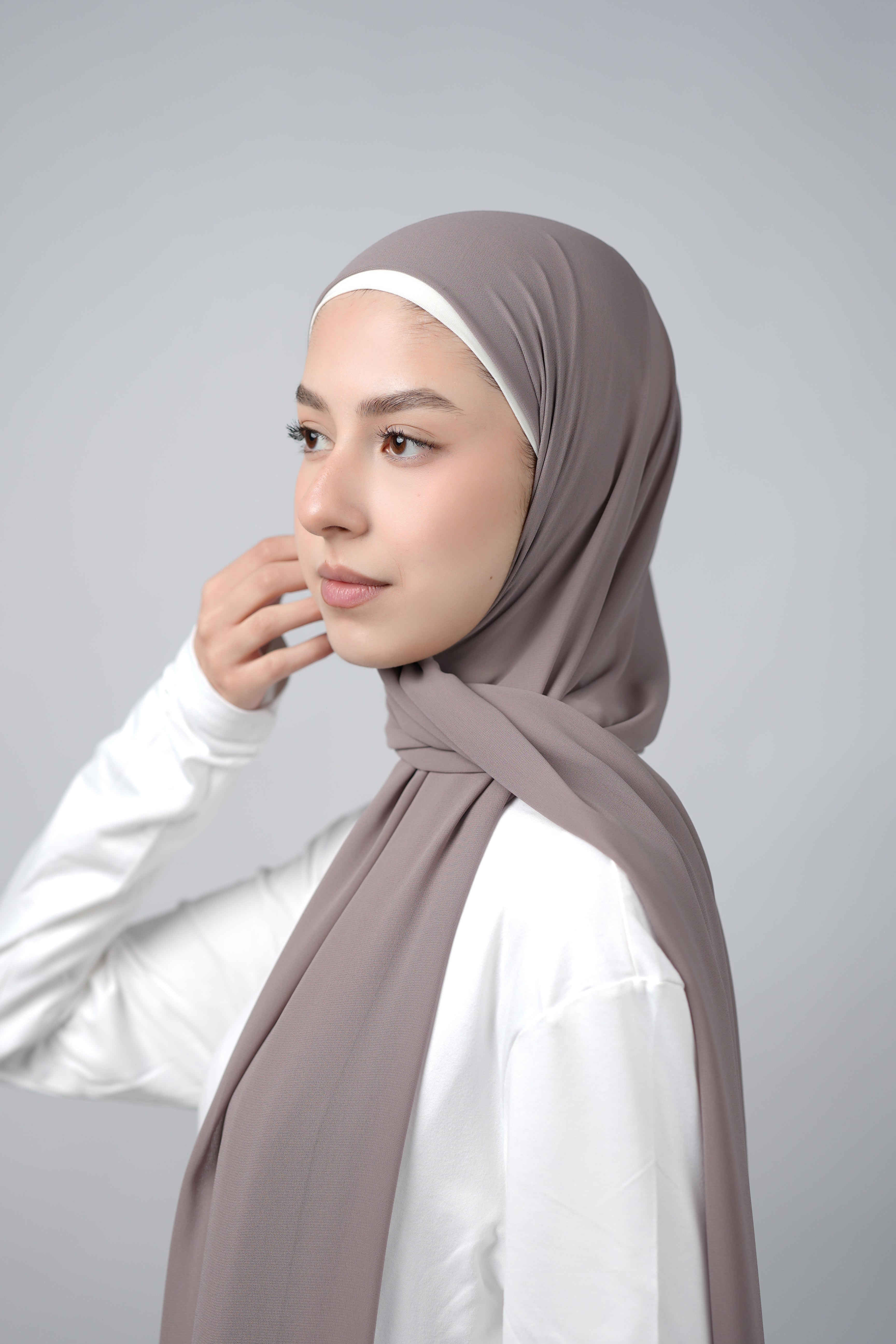 Basic Plain Chiffon Hijab