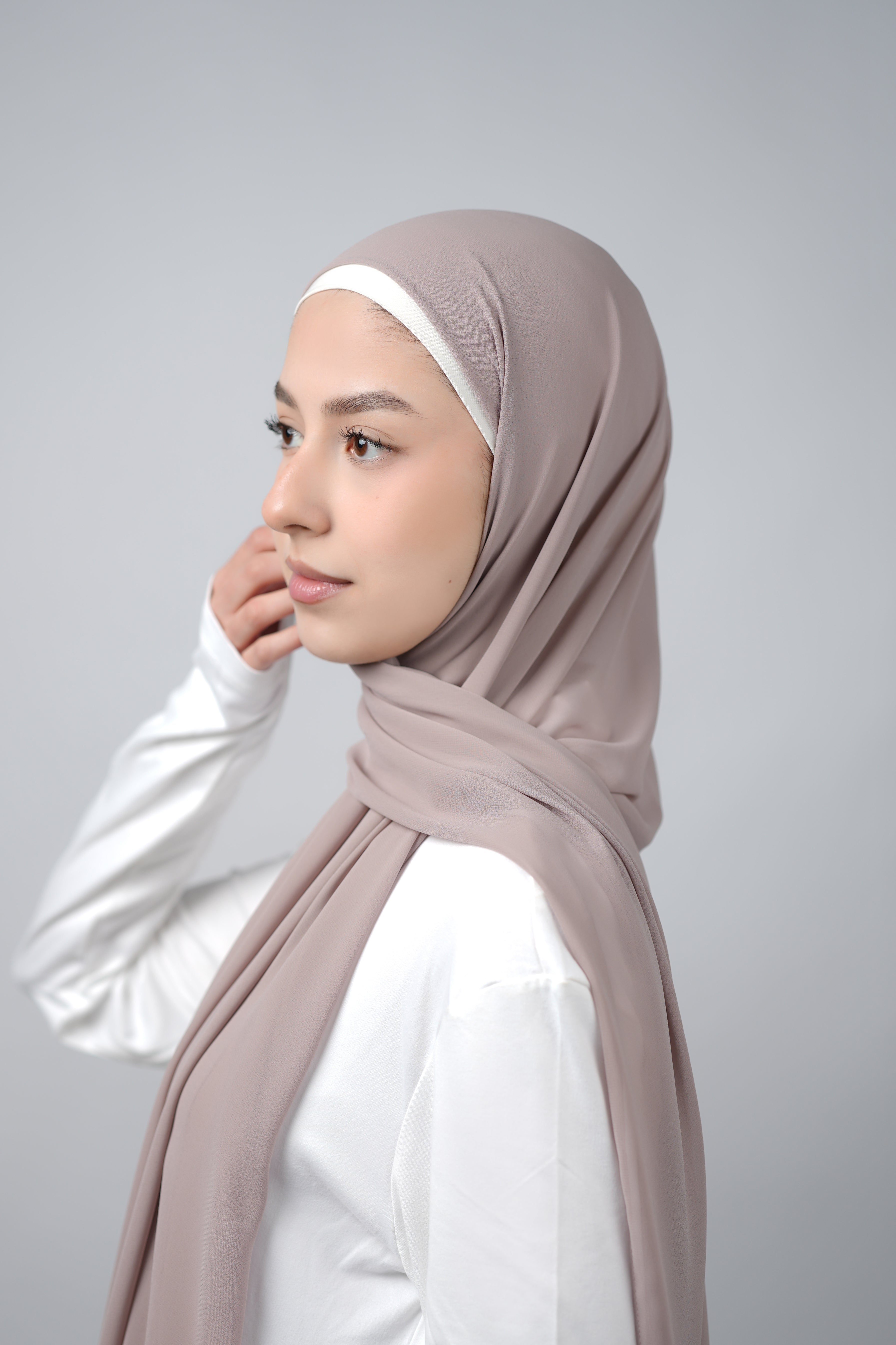 Basic Plain Chiffon Hijab