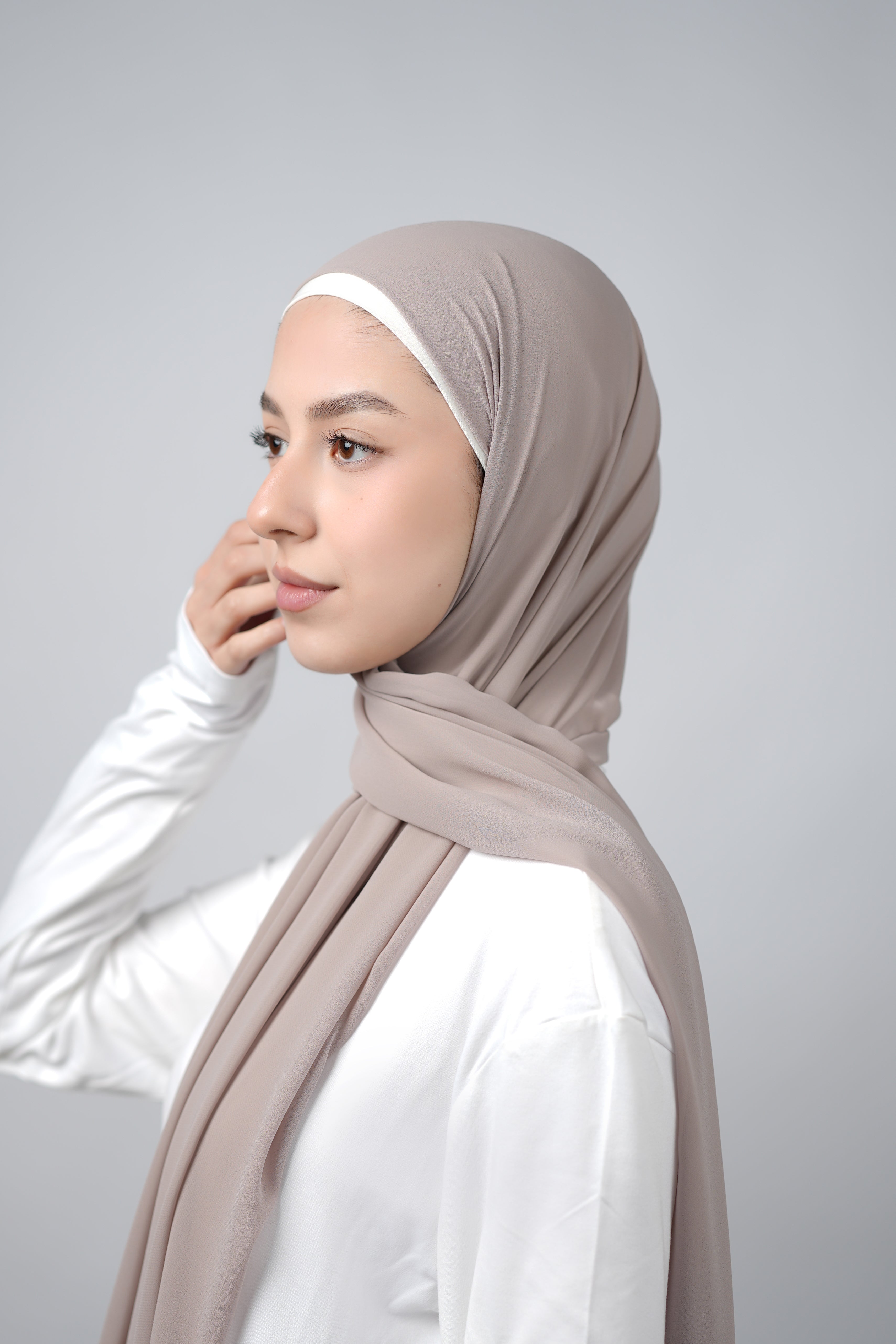 Basic Plain Chiffon Hijab