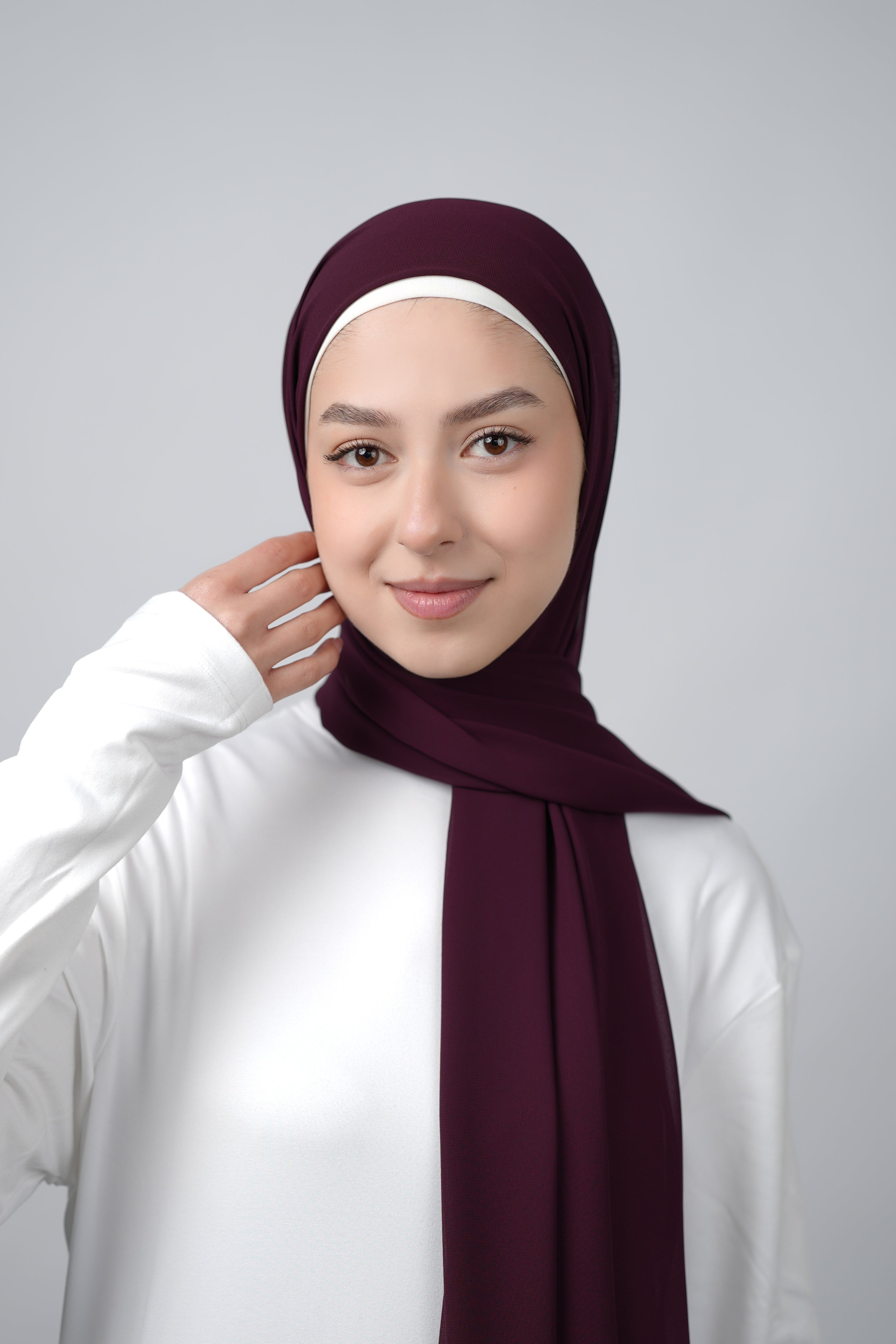 Basic Plain Chiffon Hijab