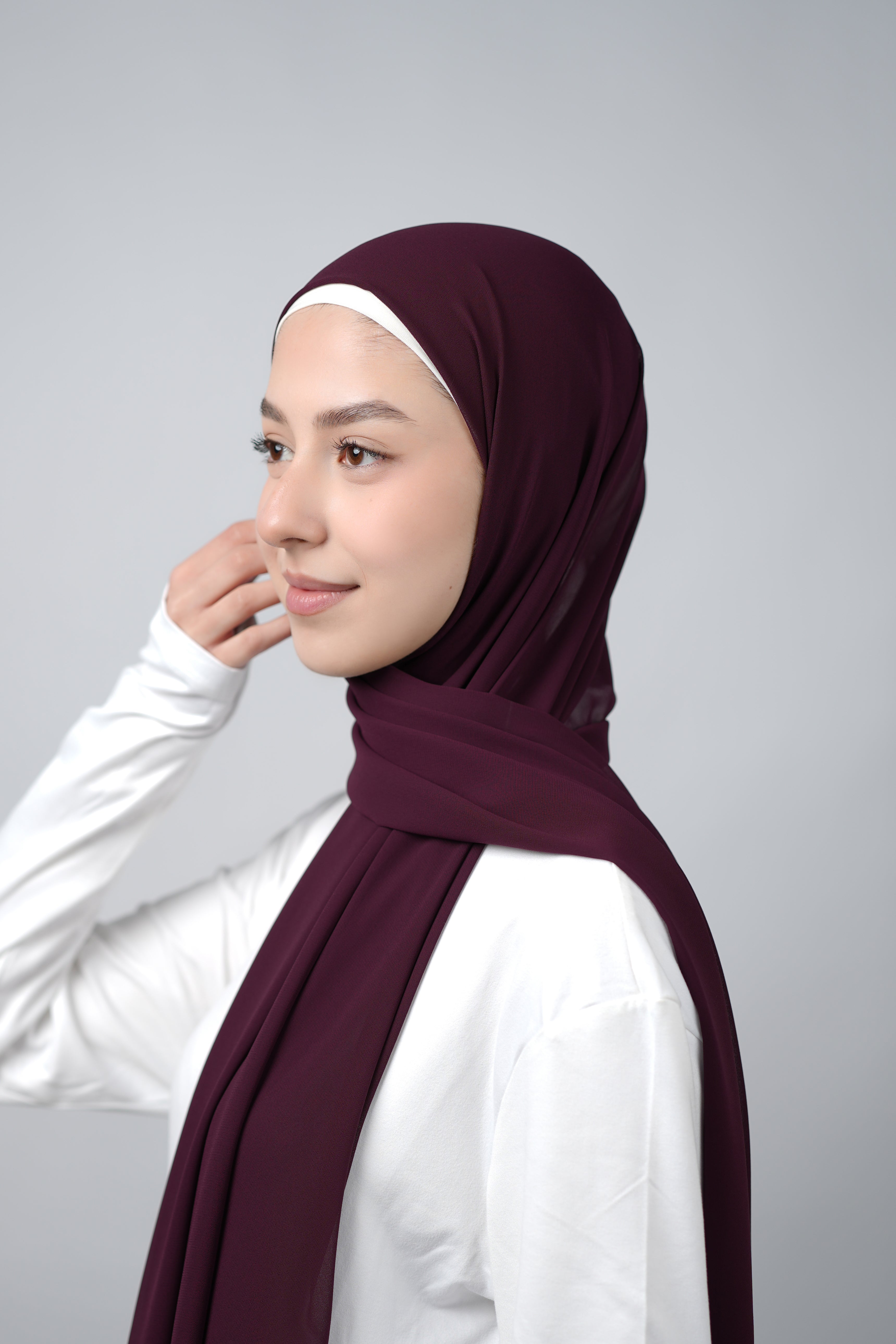 Basic Plain Chiffon Hijab