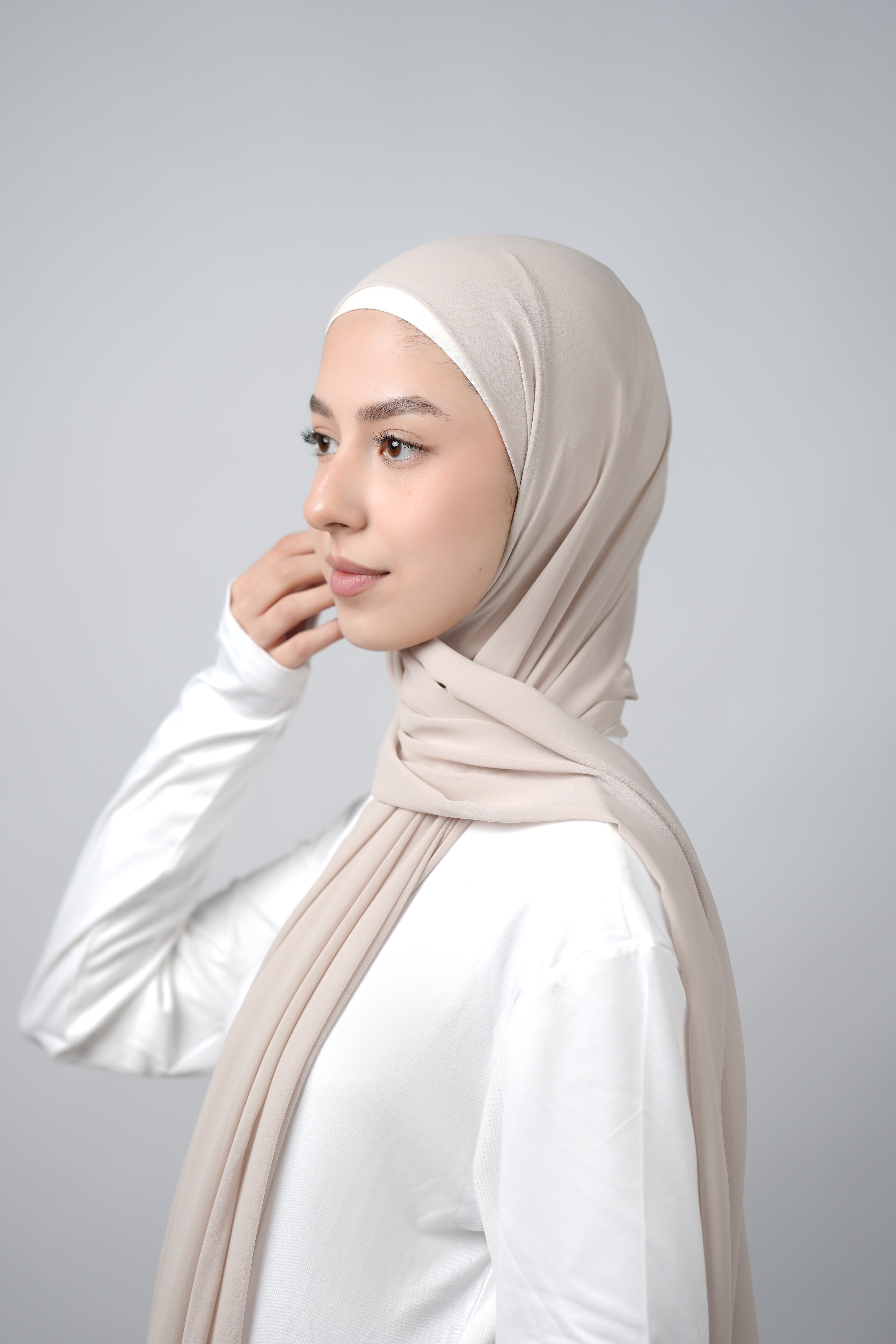 Basic Plain Chiffon Hijab