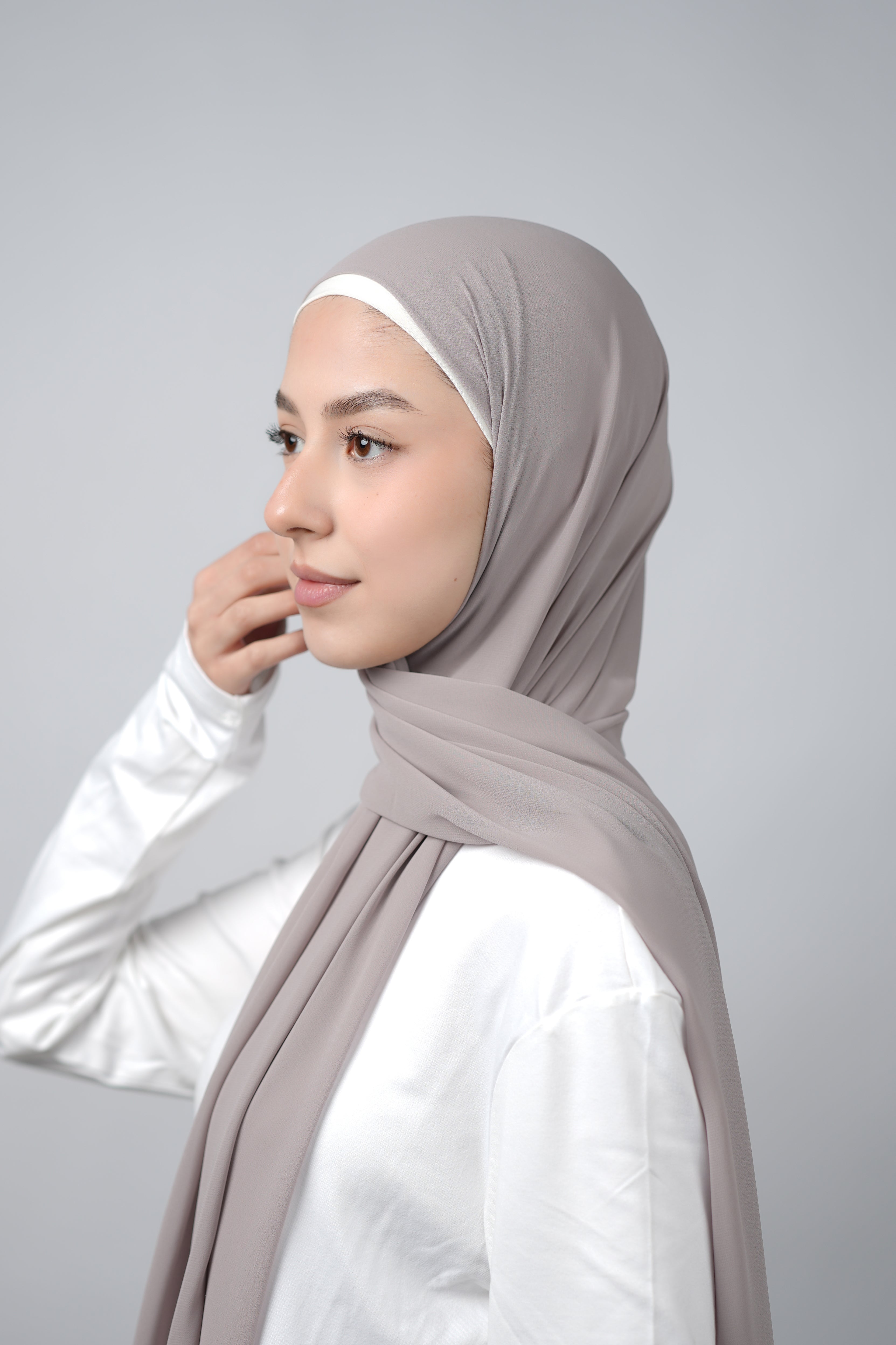 Basic Plain Chiffon Hijab