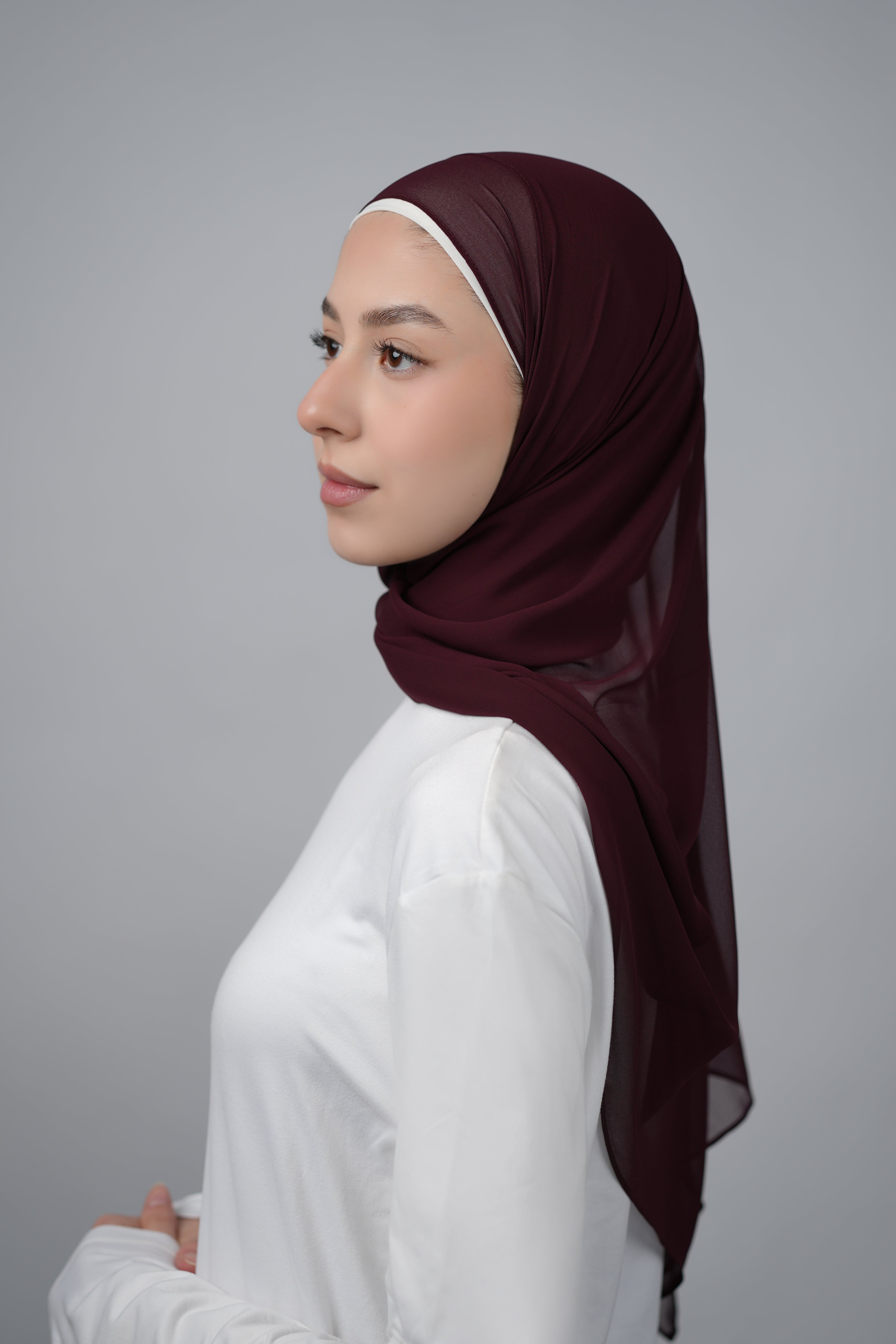 Basic Plain Chiffon Hijab