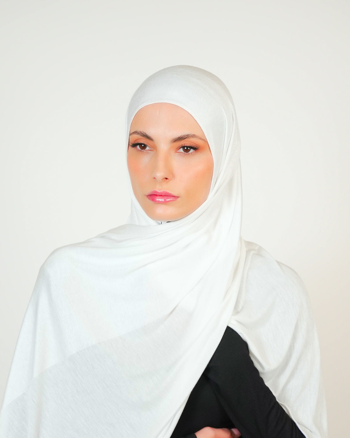 حجاب قطني مزدوج النمط