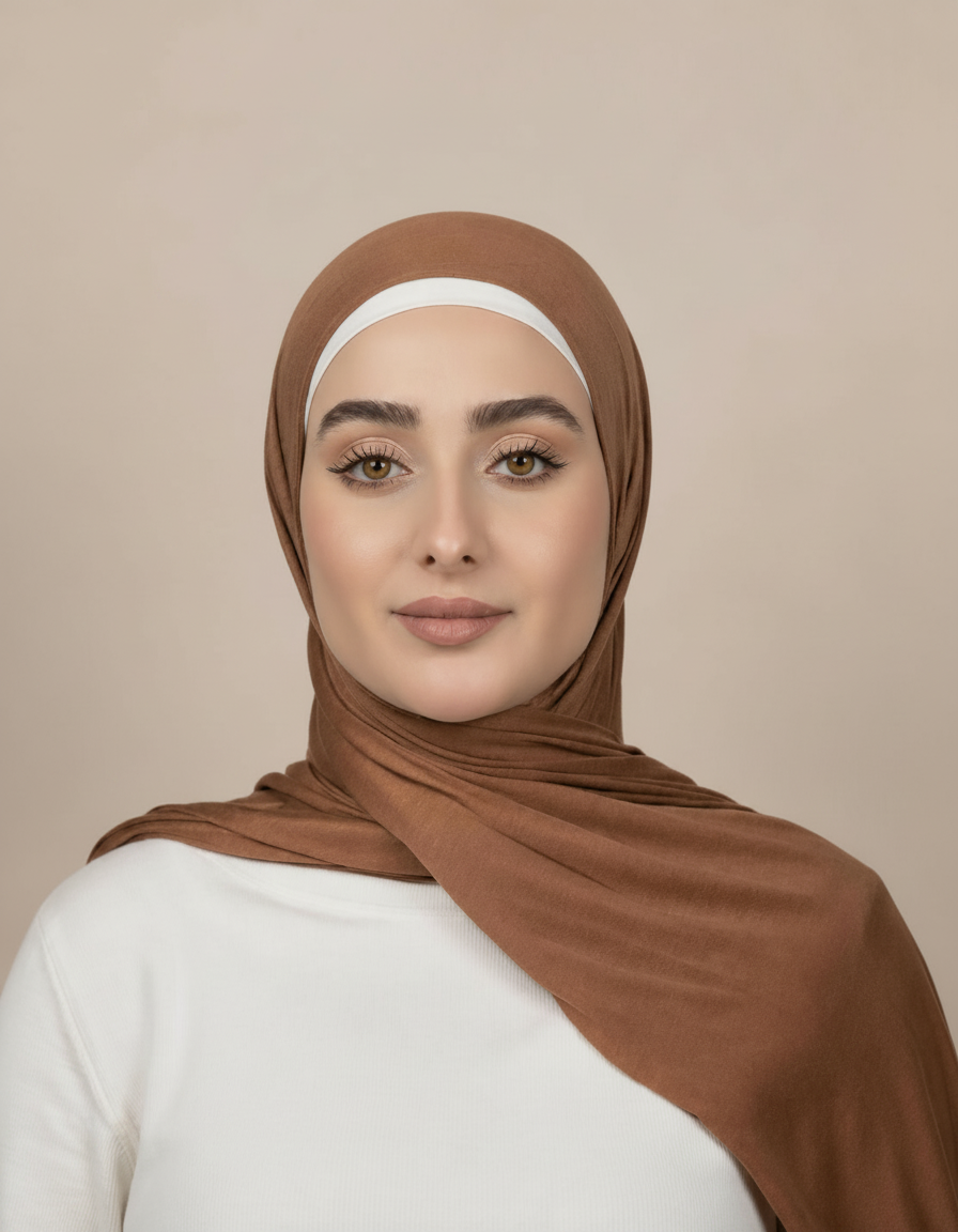Georgine Viscose Rectangular Hijab – 185 × 80 cm  Voile