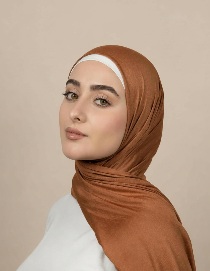 Georgine Viscose Rectangular Hijab – 185 × 80 cm  Voile