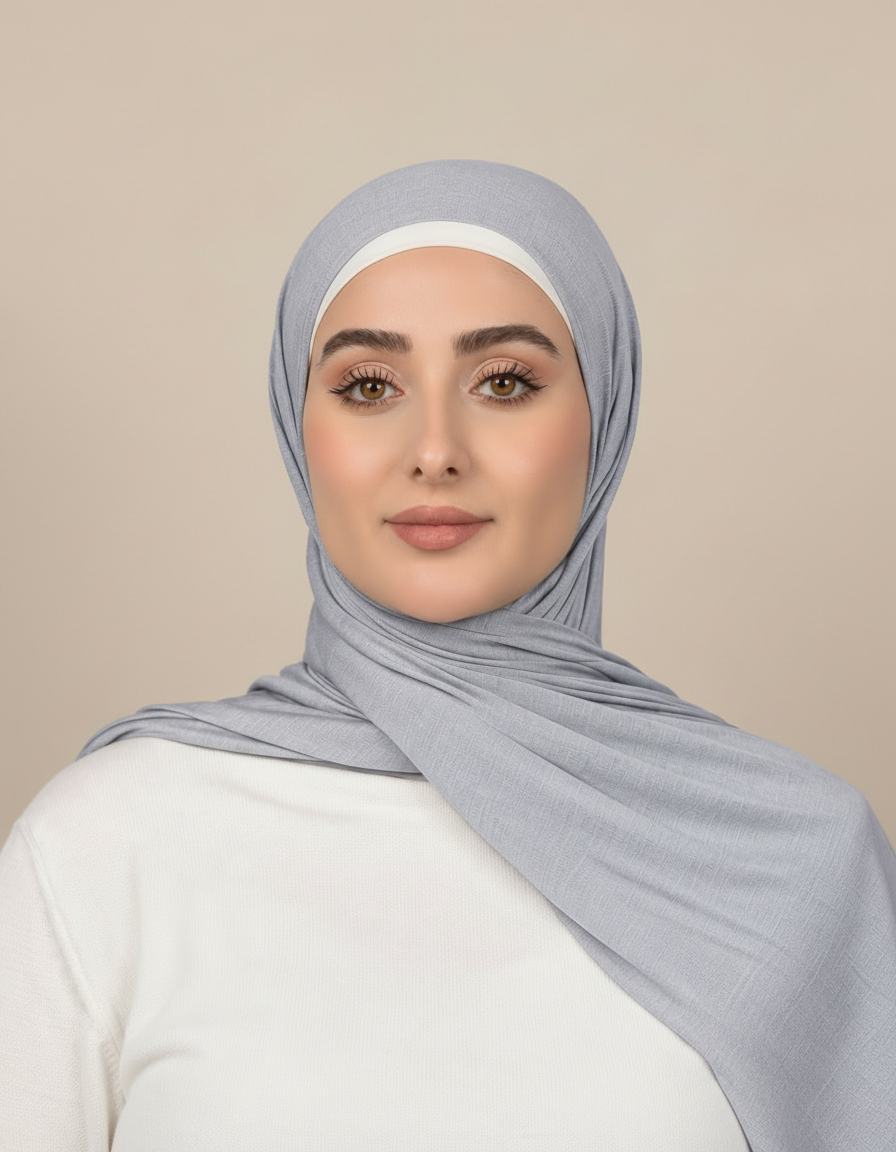 Georgine Viscose Rectangular Hijab – 185 × 80 cm  Voile