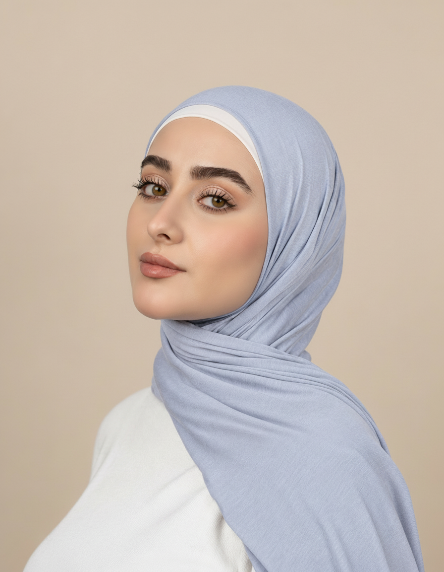 Georgine Viscose Rectangular Hijab – 185 × 80 cm  Voile