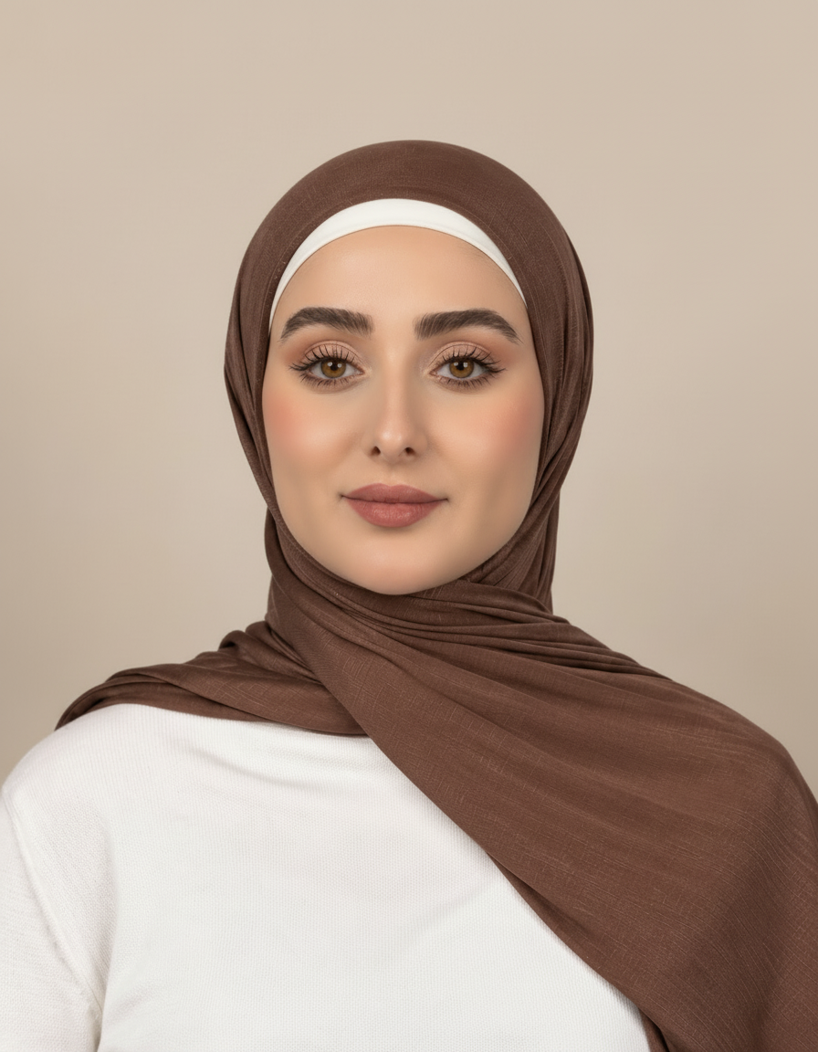 Georgine Viscose Rectangular Hijab – 185 × 80 cm  Voile