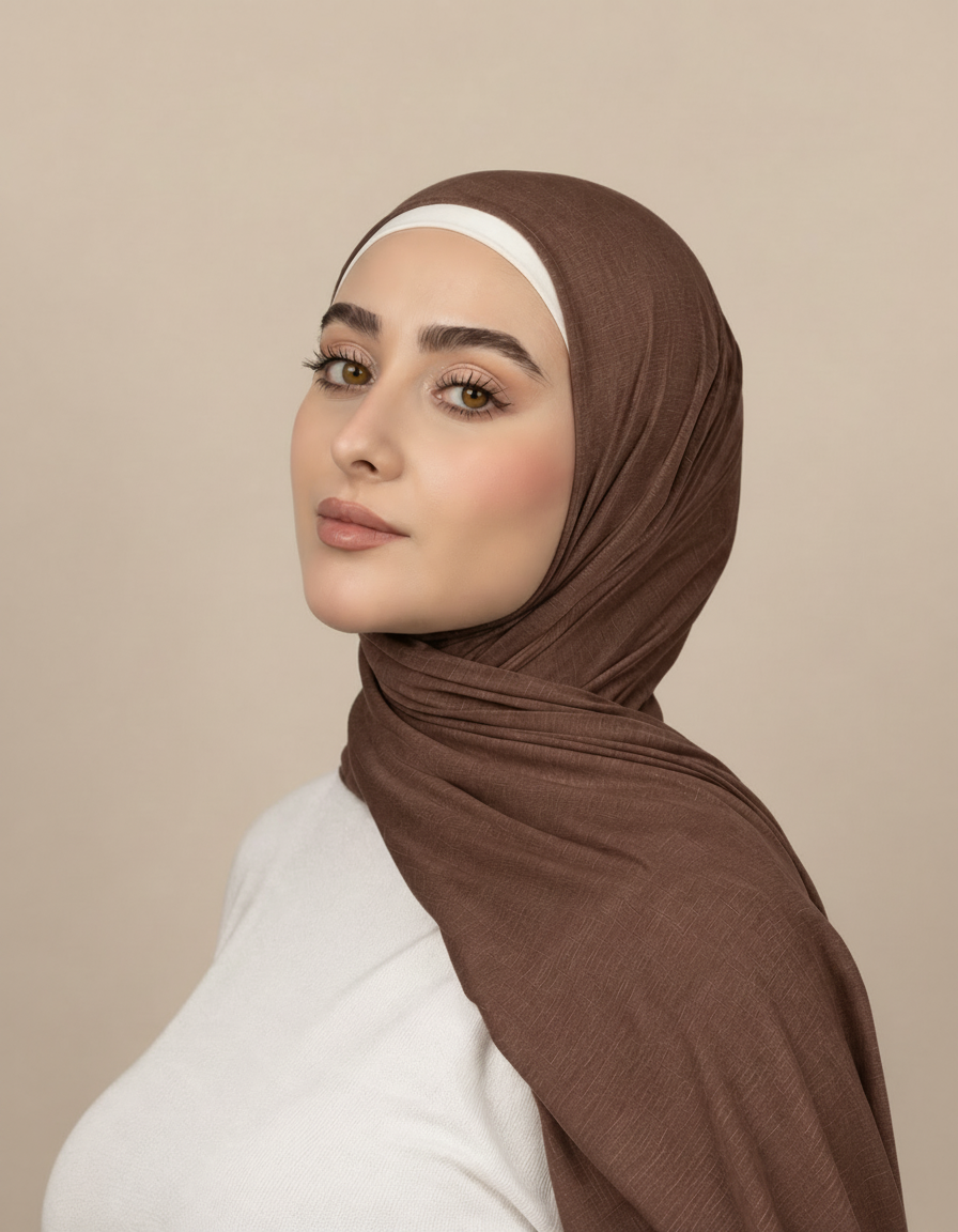 Georgine Viscose Rectangular Hijab – 185 × 80 cm  Voile