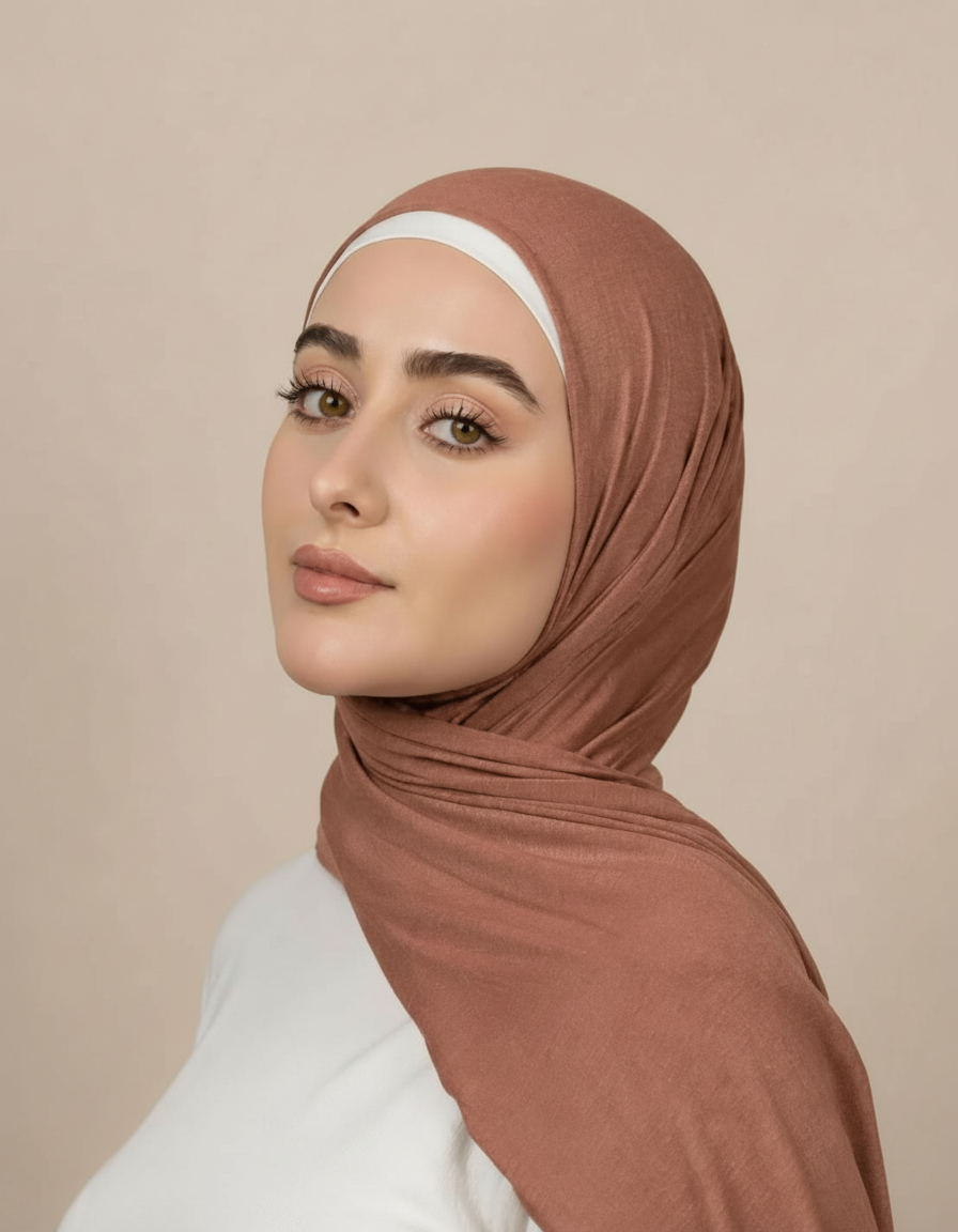 Georgine Viscose Rectangular Hijab – 185 × 80 cm  Voile