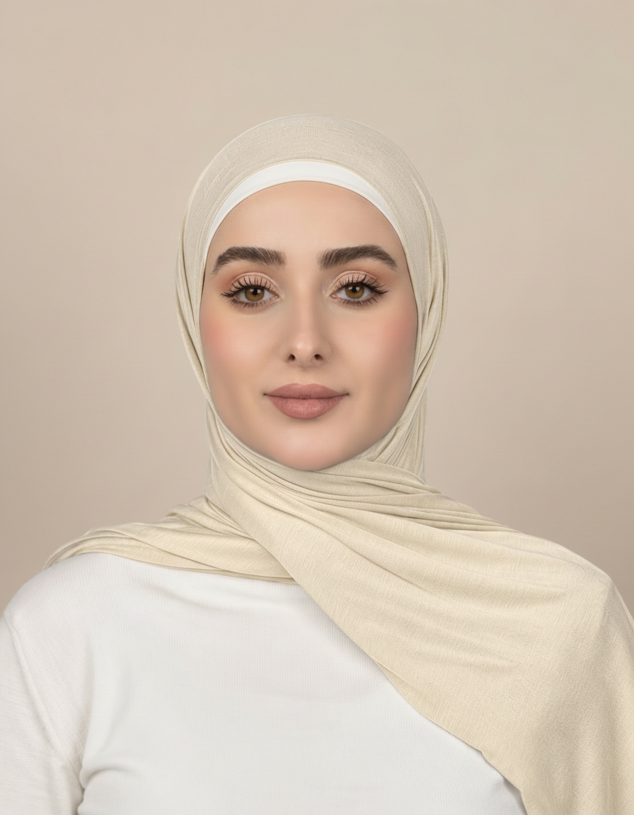 Georgine Viscose Rectangular Hijab – 185 × 80 cm  Voile