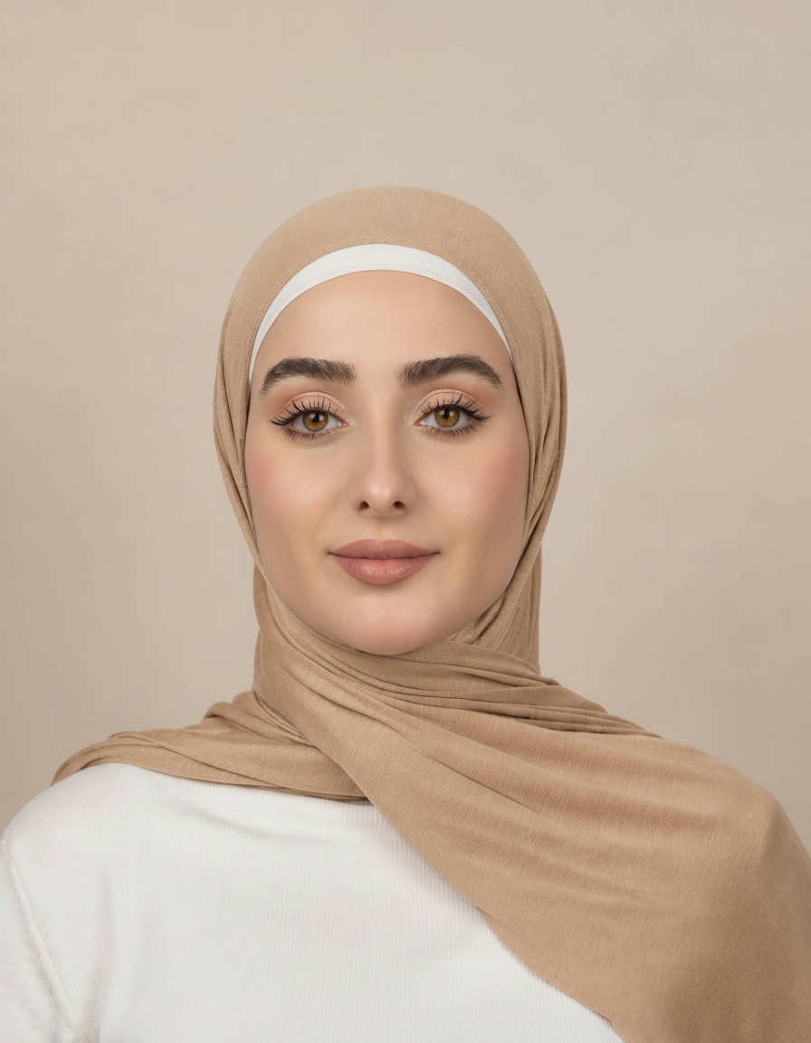 Georgine Viscose Rectangular Hijab – 185 × 80 cm  Voile