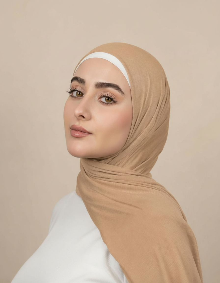 Georgine Viscose Rectangular Hijab – 185 × 80 cm  Voile