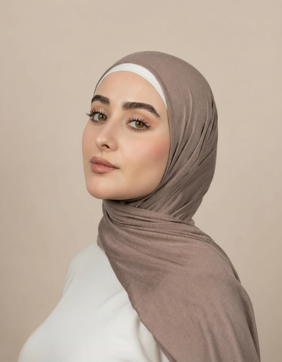 Georgine Viscose Rectangular Hijab – 185 × 80 cm  Voile